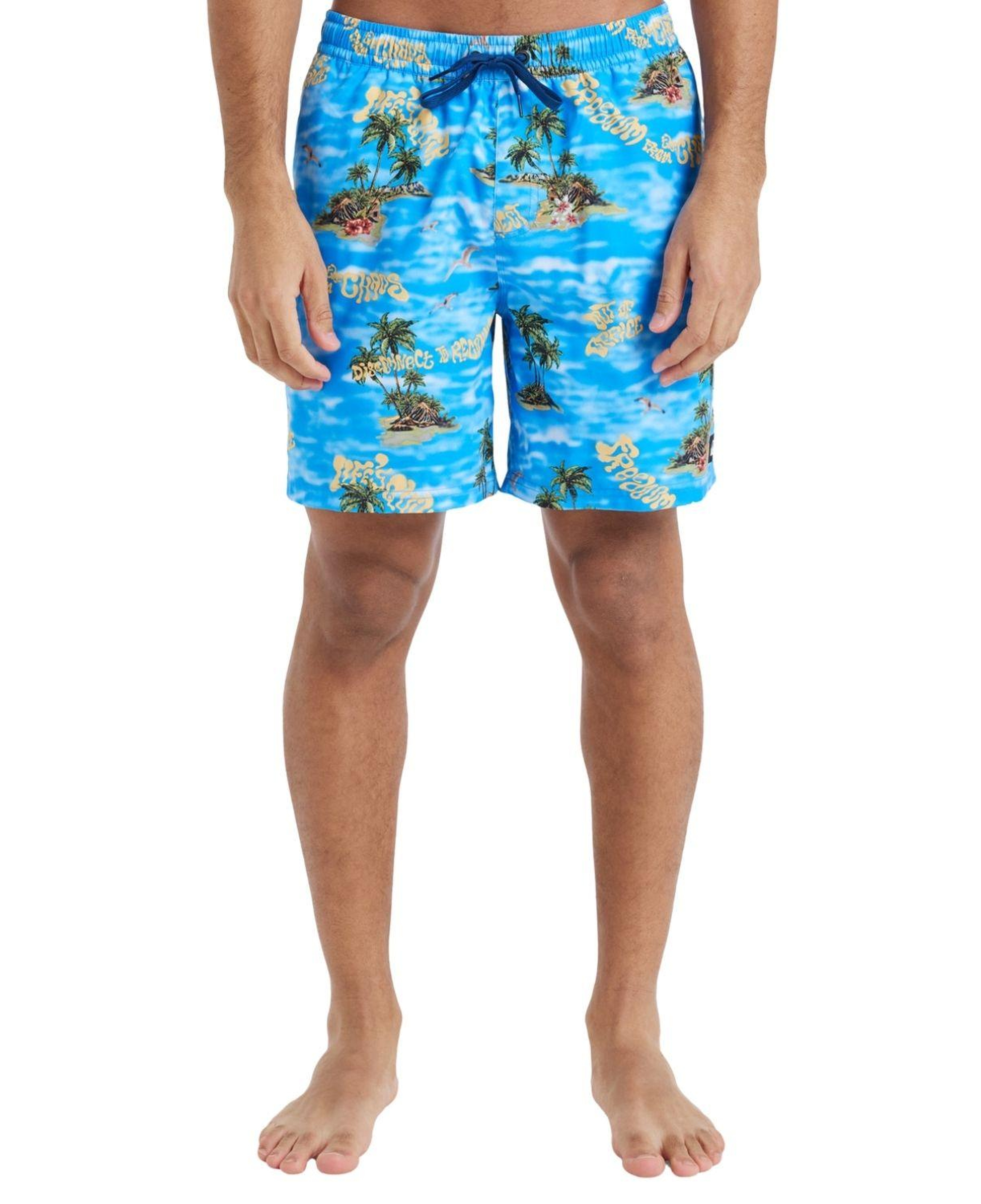 Quiksilver Everyday Straight 17 Erkek Mavi Volley Short