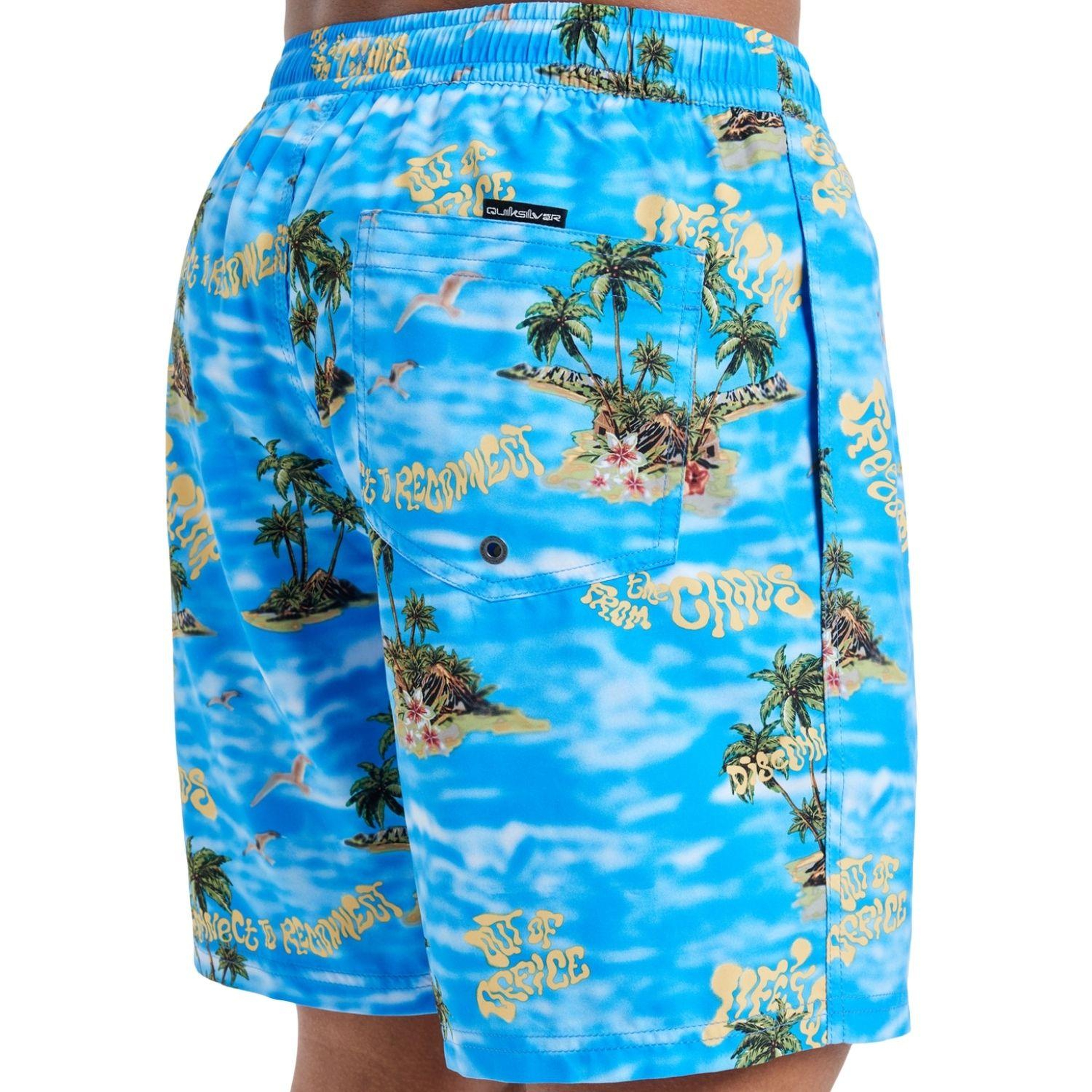 Quiksilver Everyday Straight 17 Erkek Mavi Volley Short