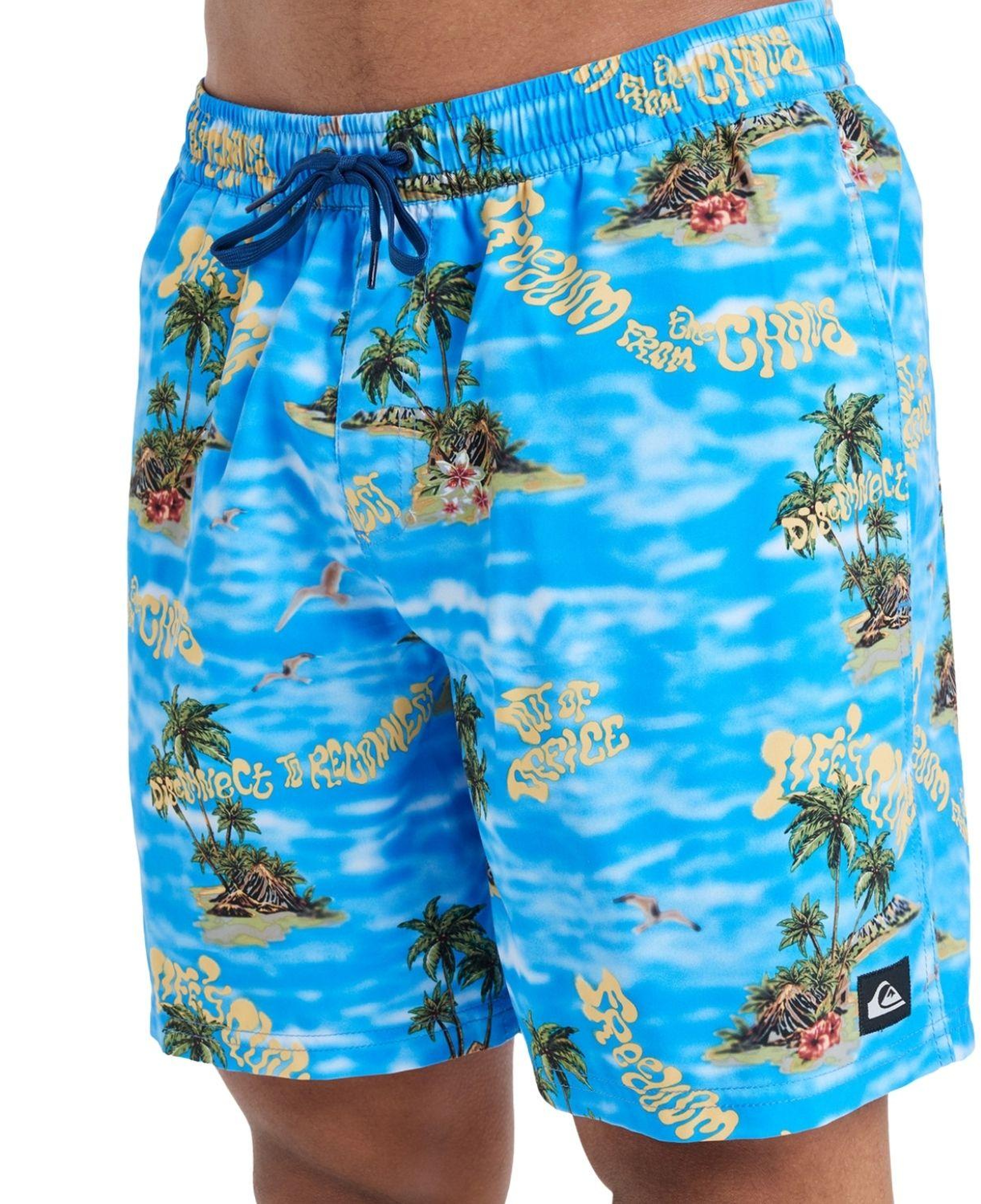 Quiksilver Everyday Straight 17 Erkek Mavi Volley Short