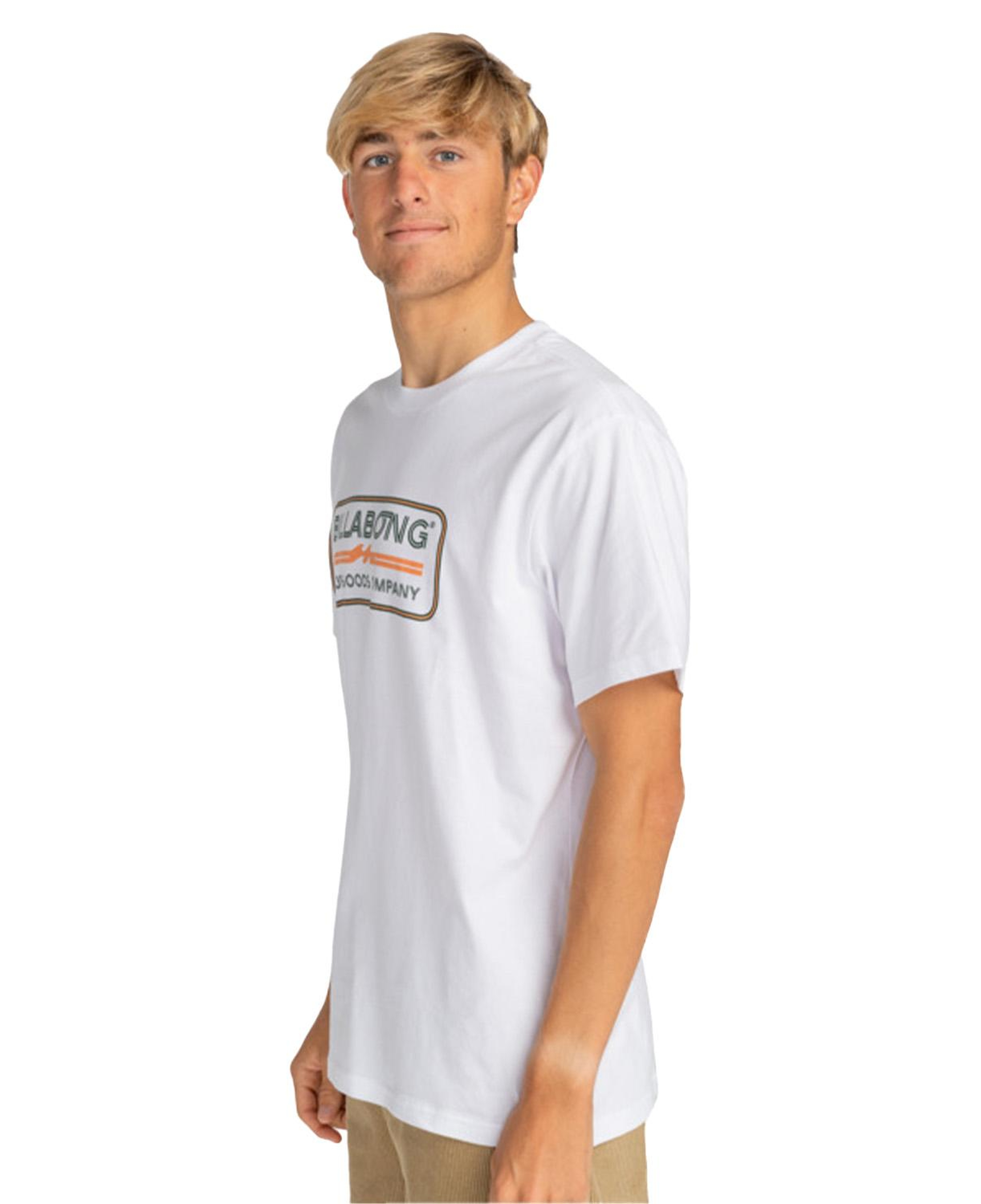 Billabong Trademark Tees Erkek Beyaz Tişört