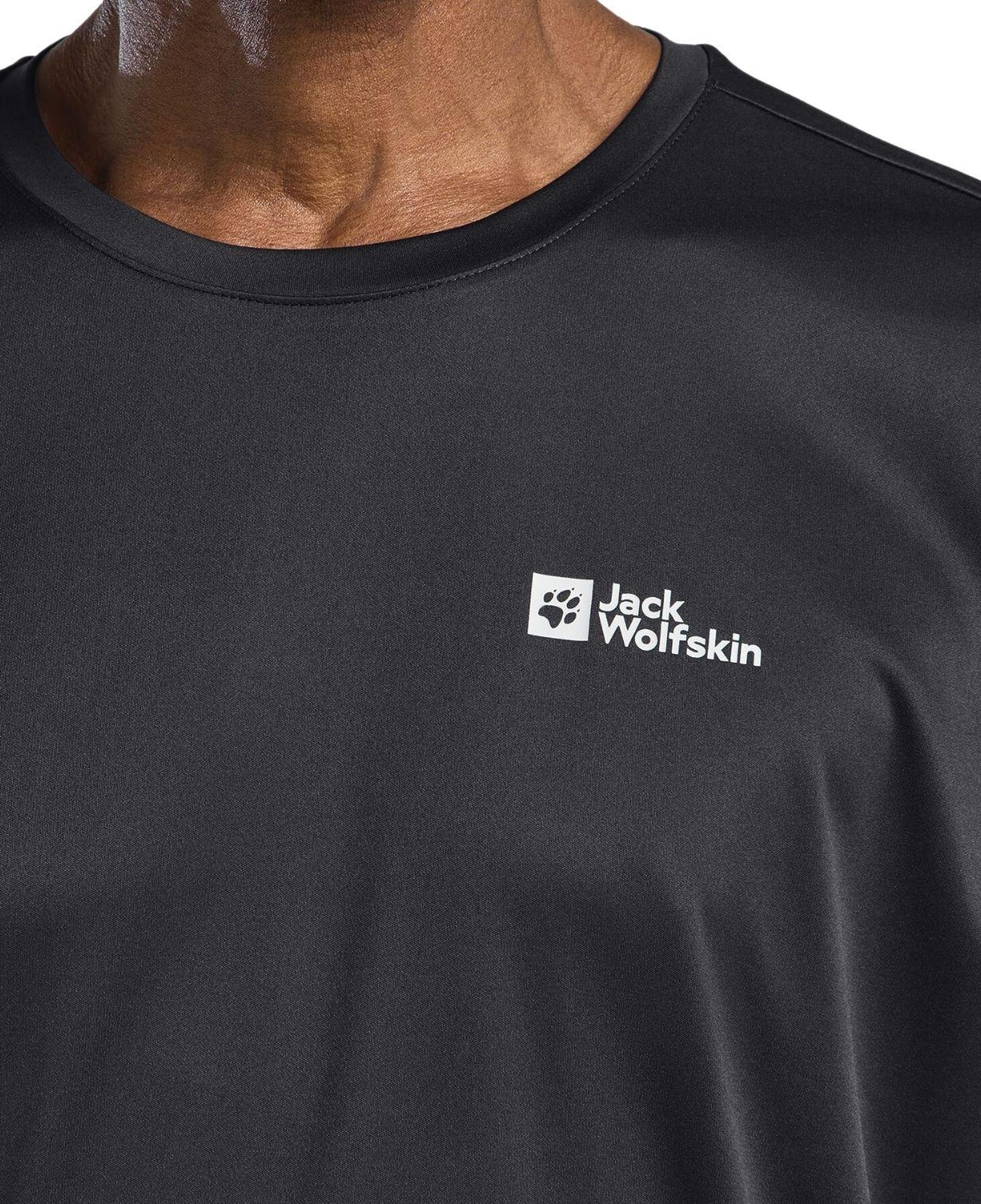 Jack Wolfskin Tech T Erkek Gri Tişört