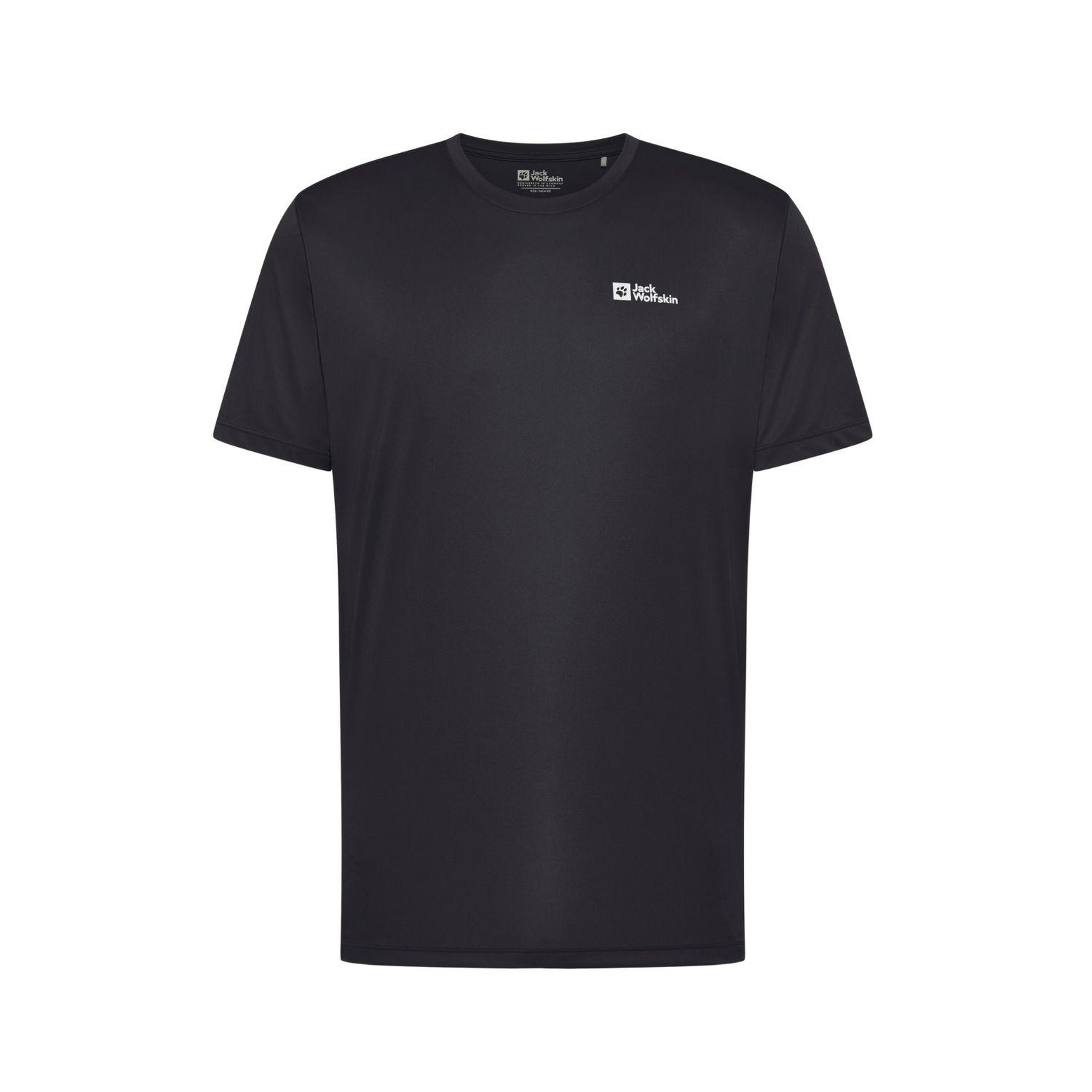 Jack Wolfskin Tech T Erkek Gri Tişört