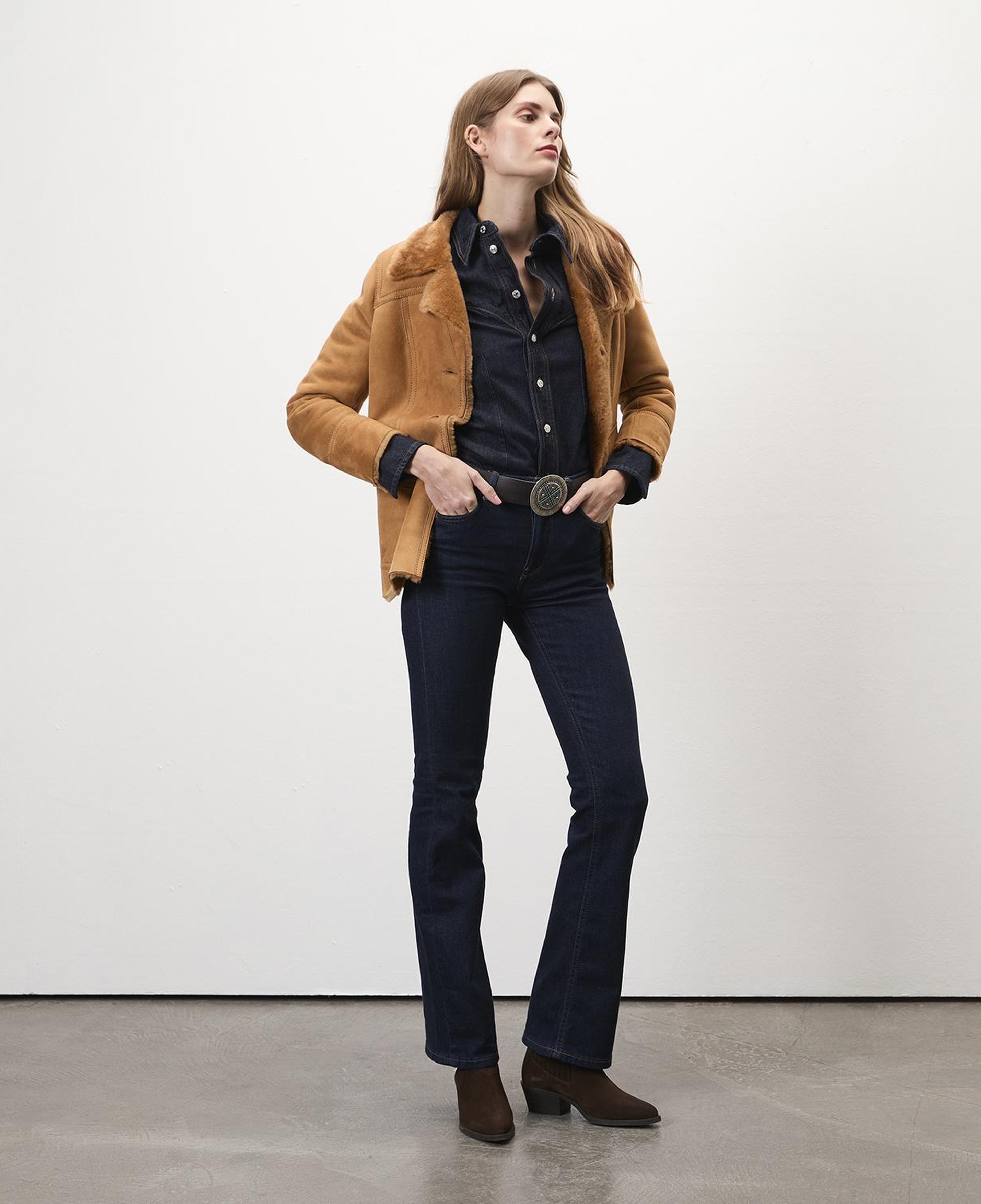 Diany Kahve Kürk Ceket