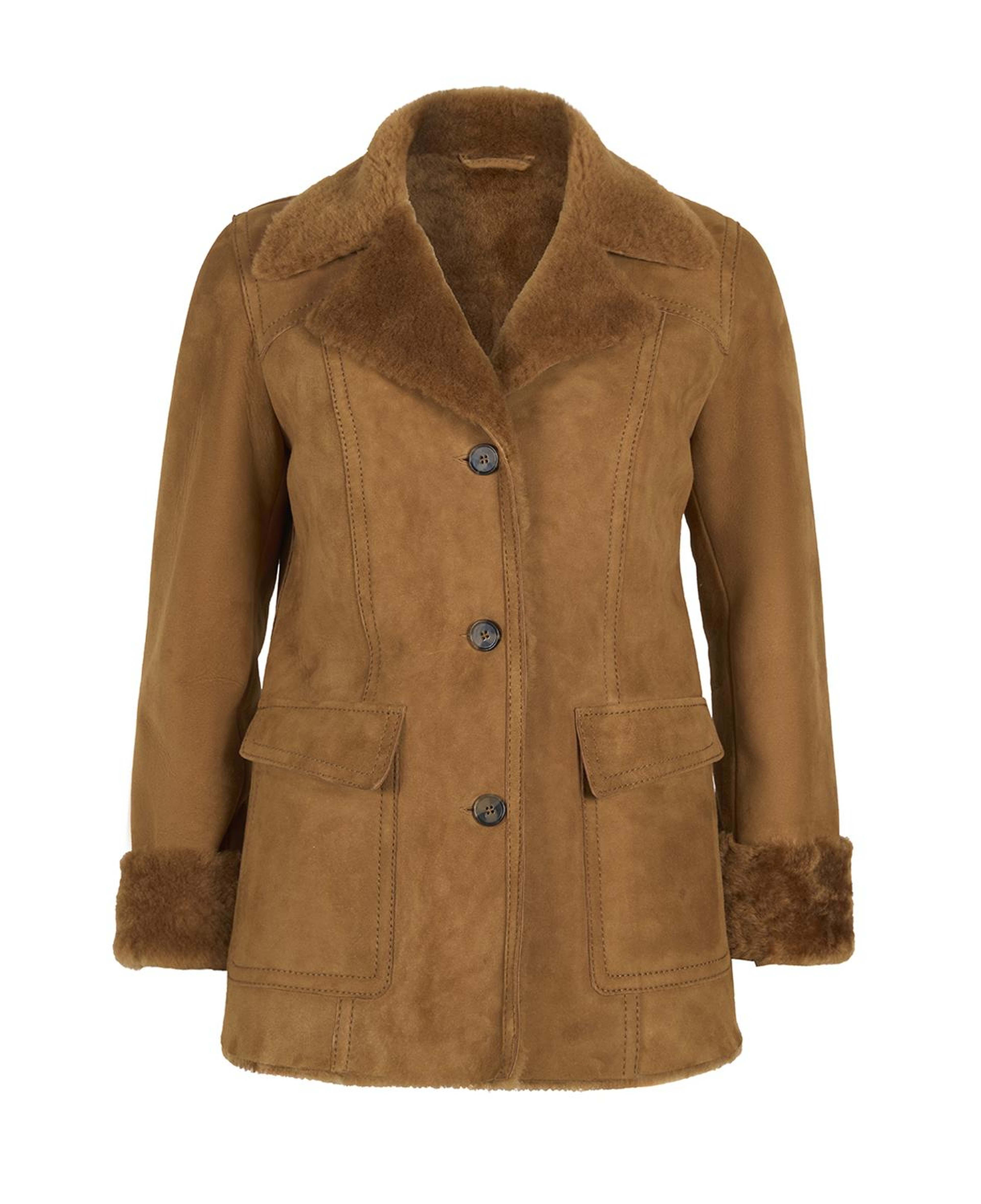 Diany Kahve Kürk Ceket