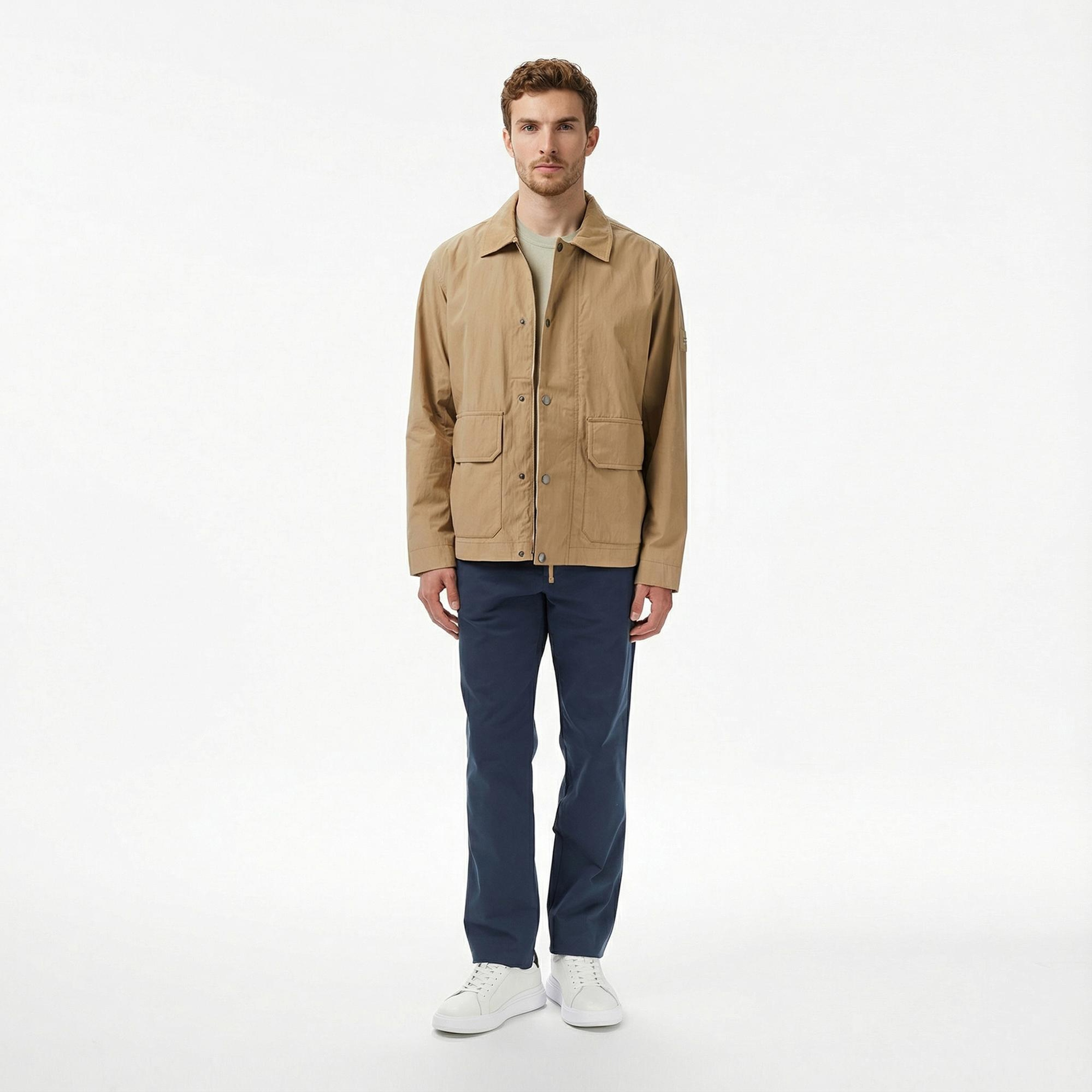 Tommy Hilfiger Walking Erkek Bej Ceket