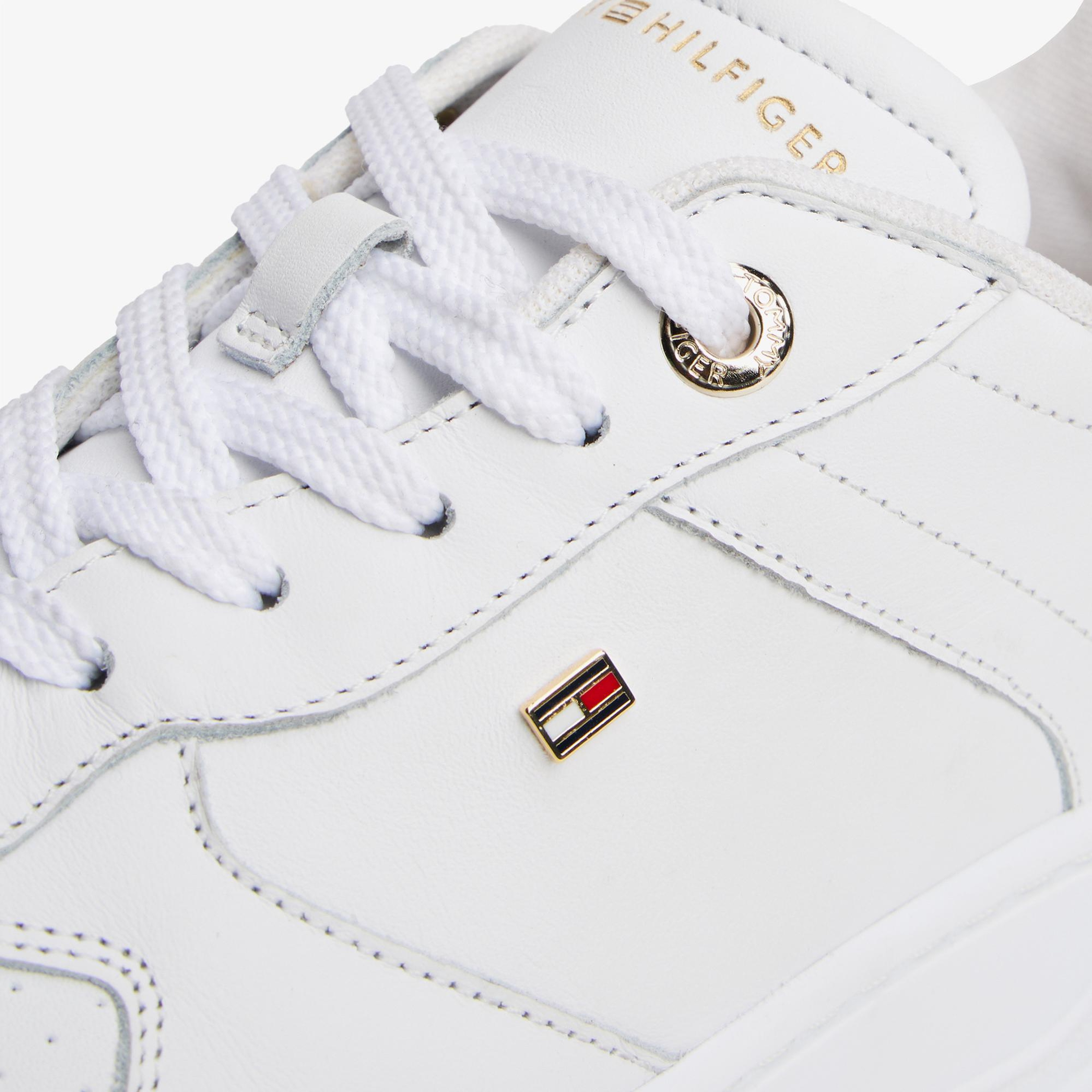 Tommy Hilfiger Sporty Cupsole Kadın Beyaz Sneaker