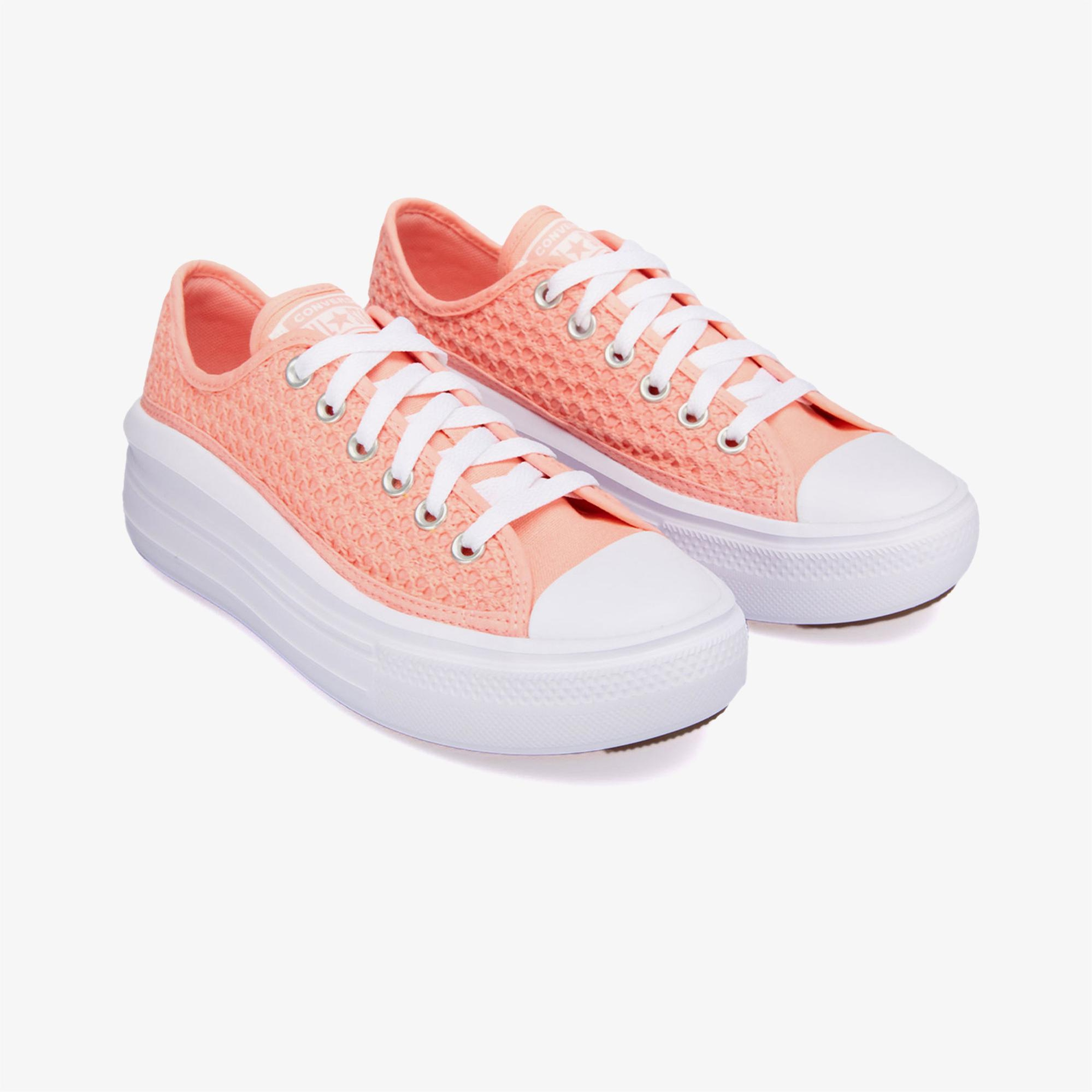Converse Chuck Taylor All Star Move Genç Pembe Platform Sneaker