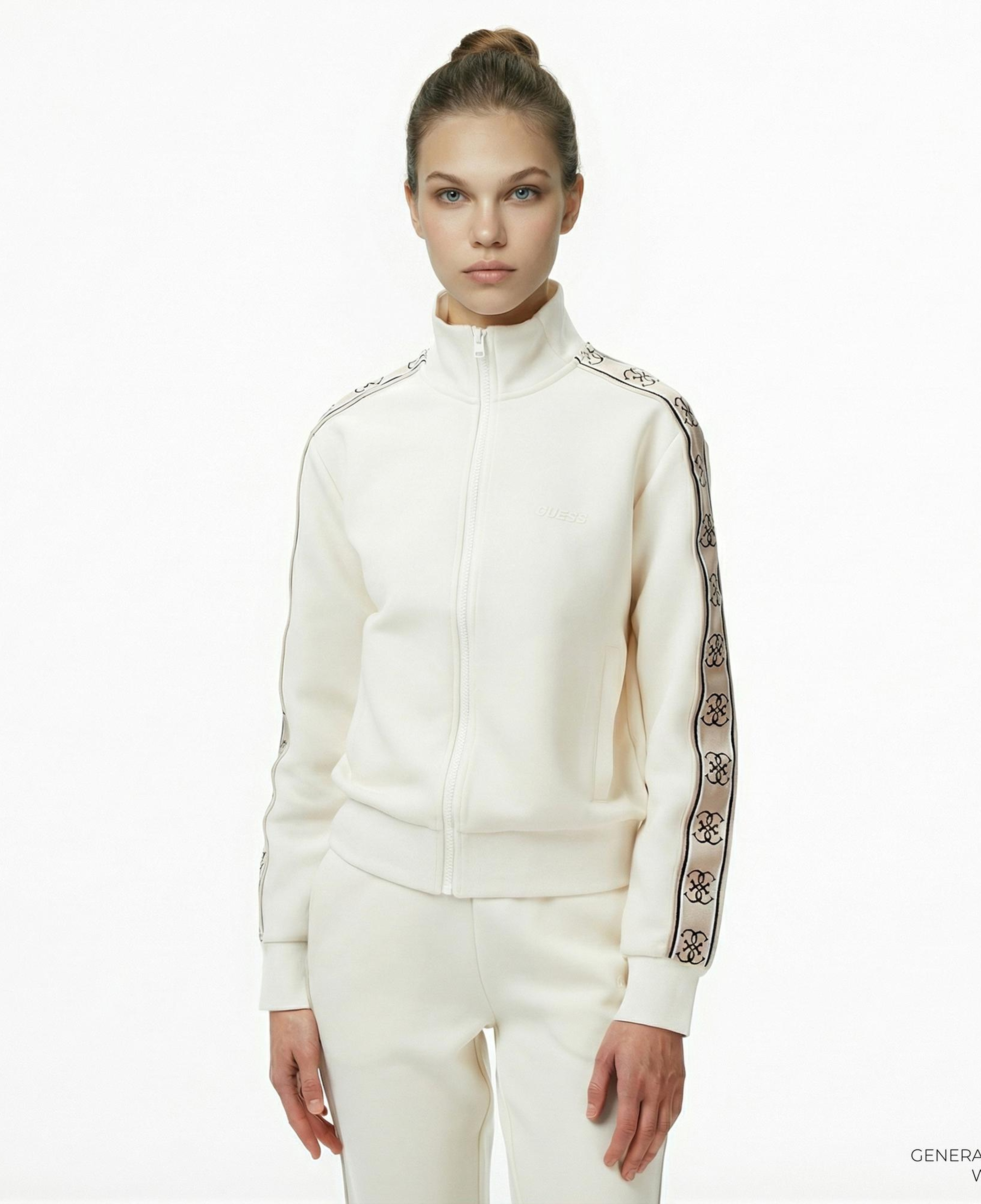 Guess Britney Kadın Beyaz Sweatshirt