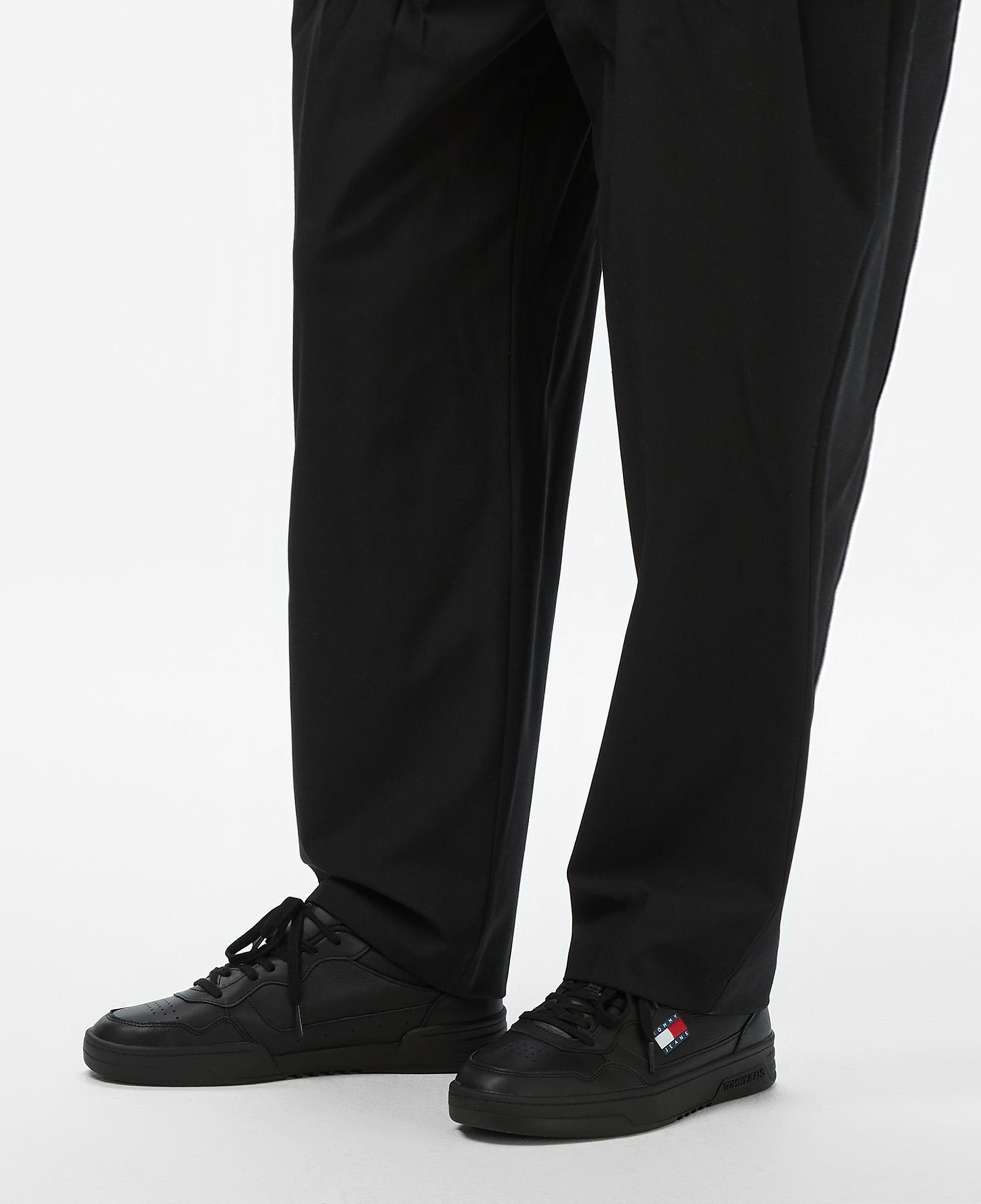 Tommy Hilfiger Cupsole Erkek Siyah Sneaker