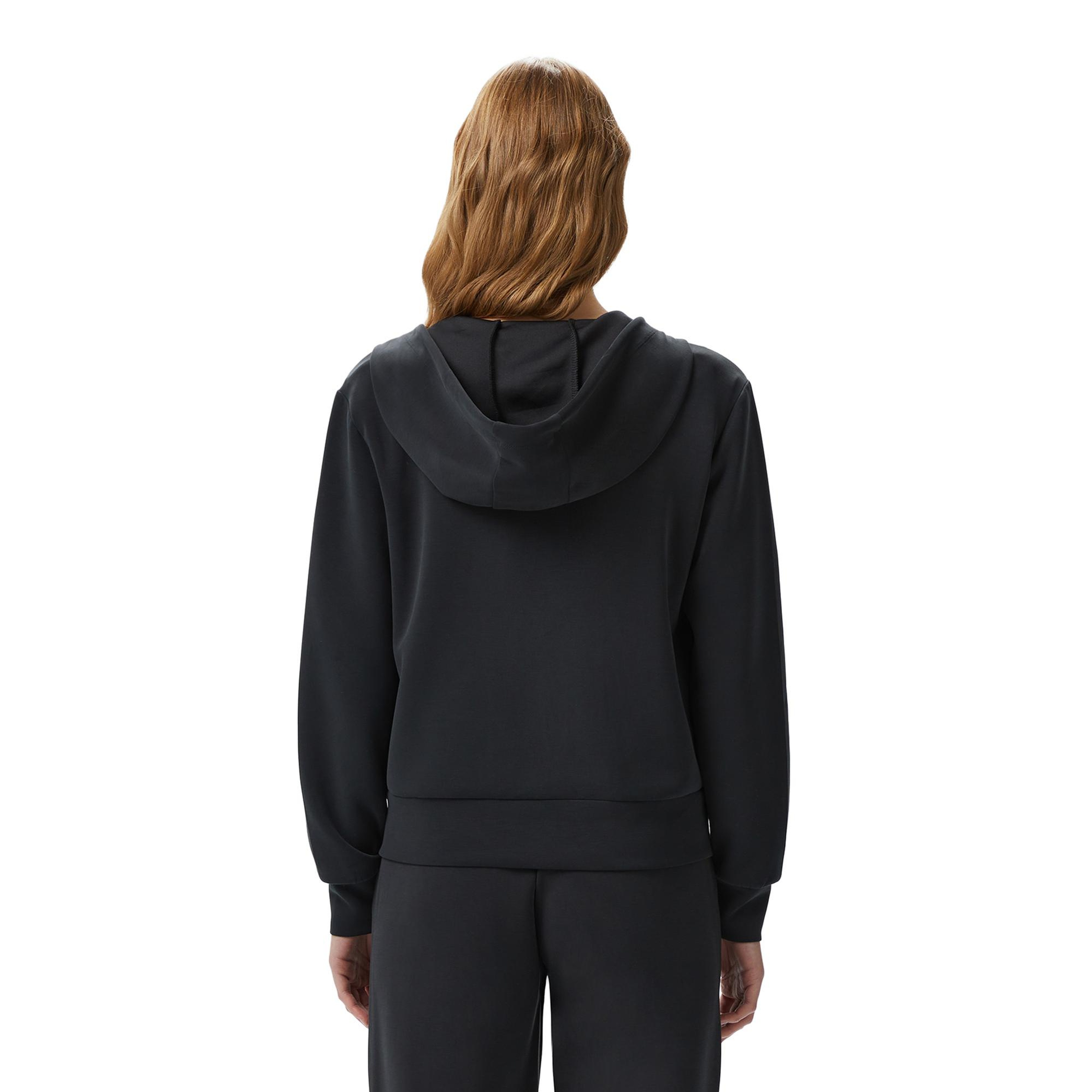 Guess Olympe Modal Midweight Scuba Kadın Siyah Hoodie