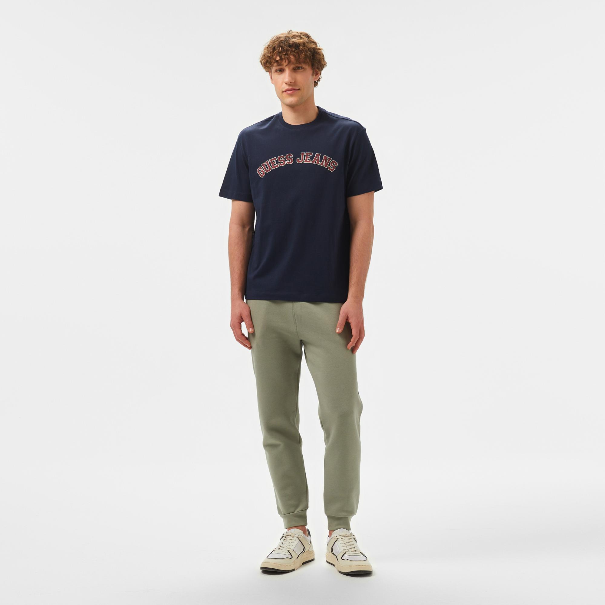 Guess Mid Organic Heavy Erkek Lacivert T-Shirt