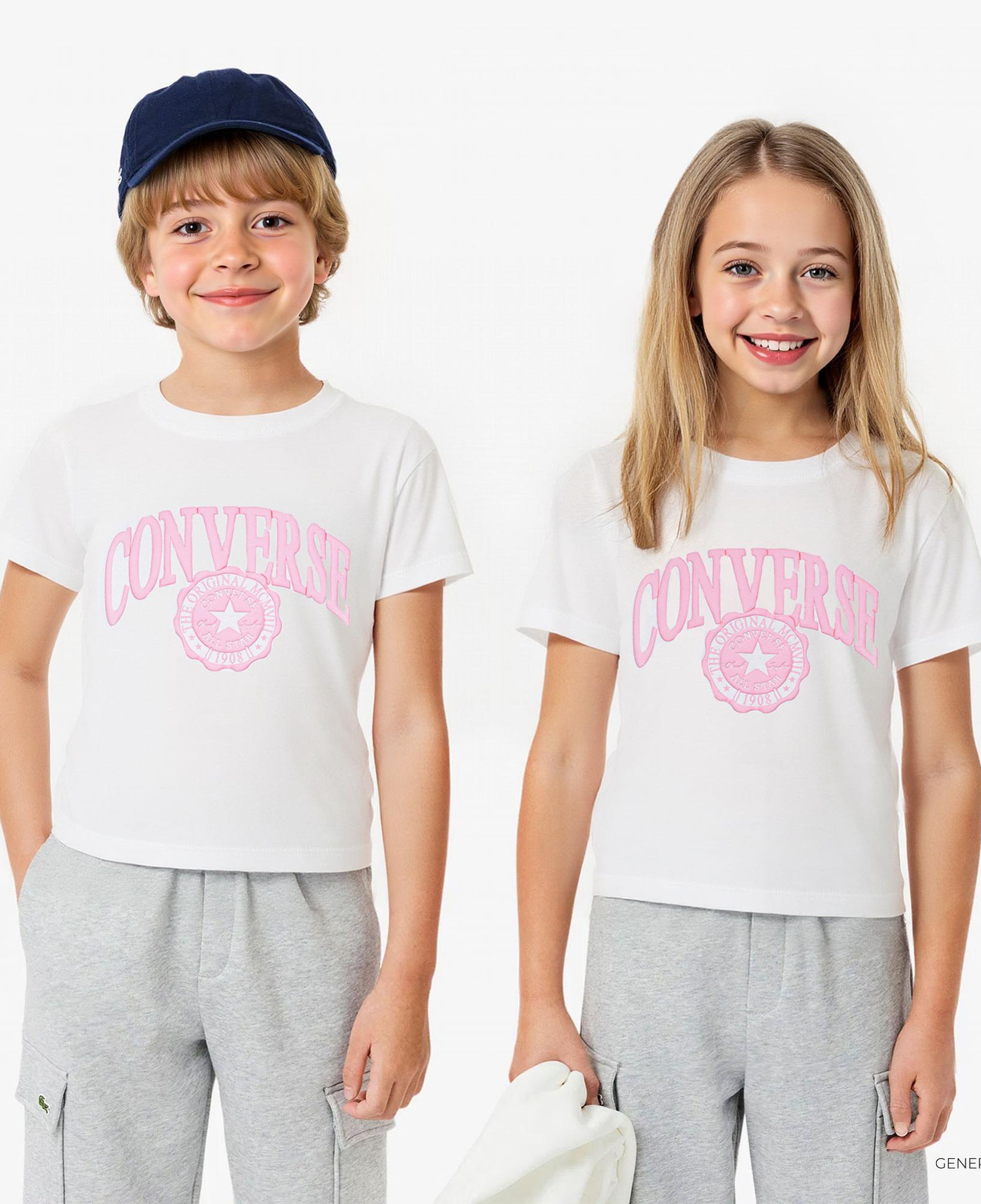 Converse Çocuk Beyaz T-Shirt