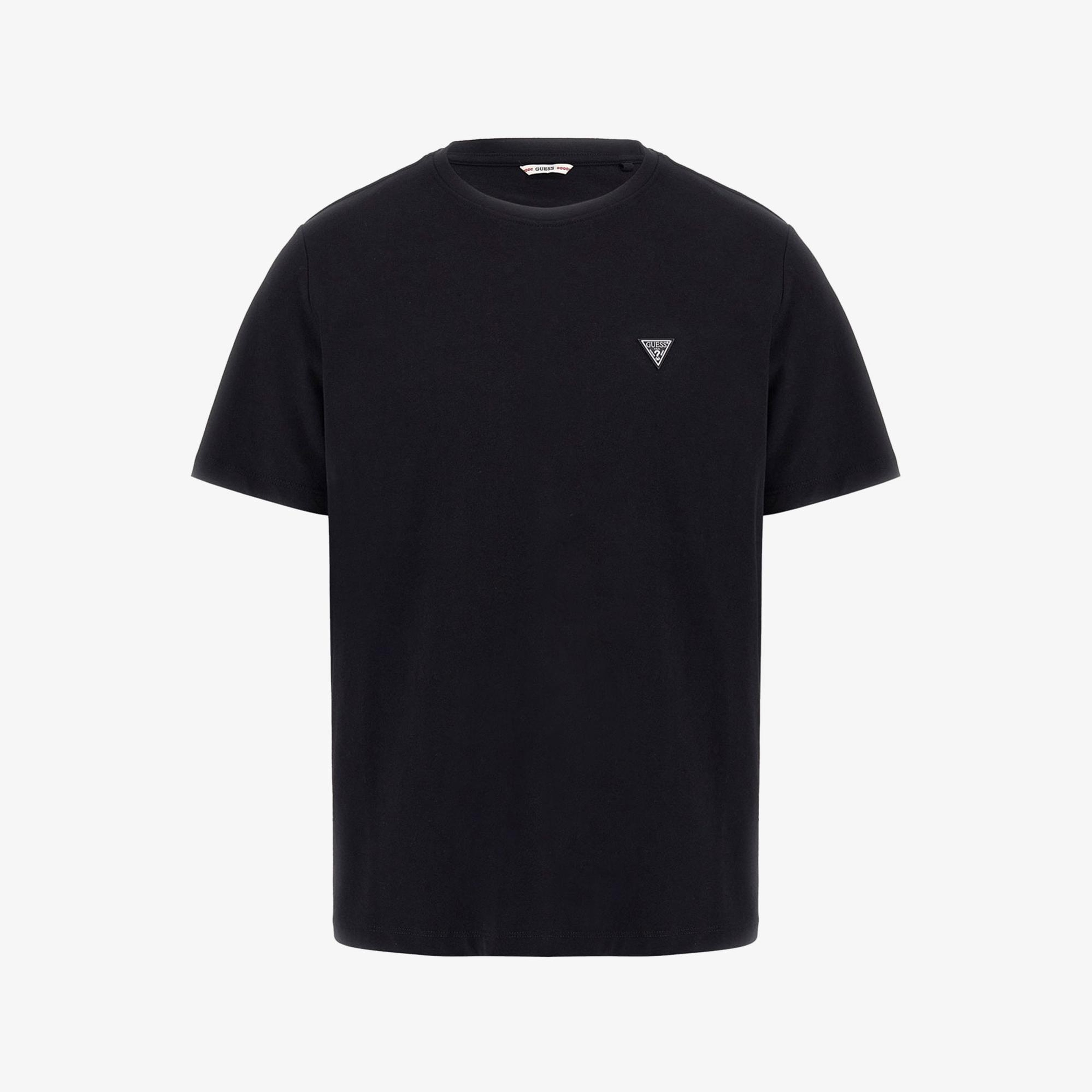 Guess Patch Regular Fit Erkek Siyah T-Shirt