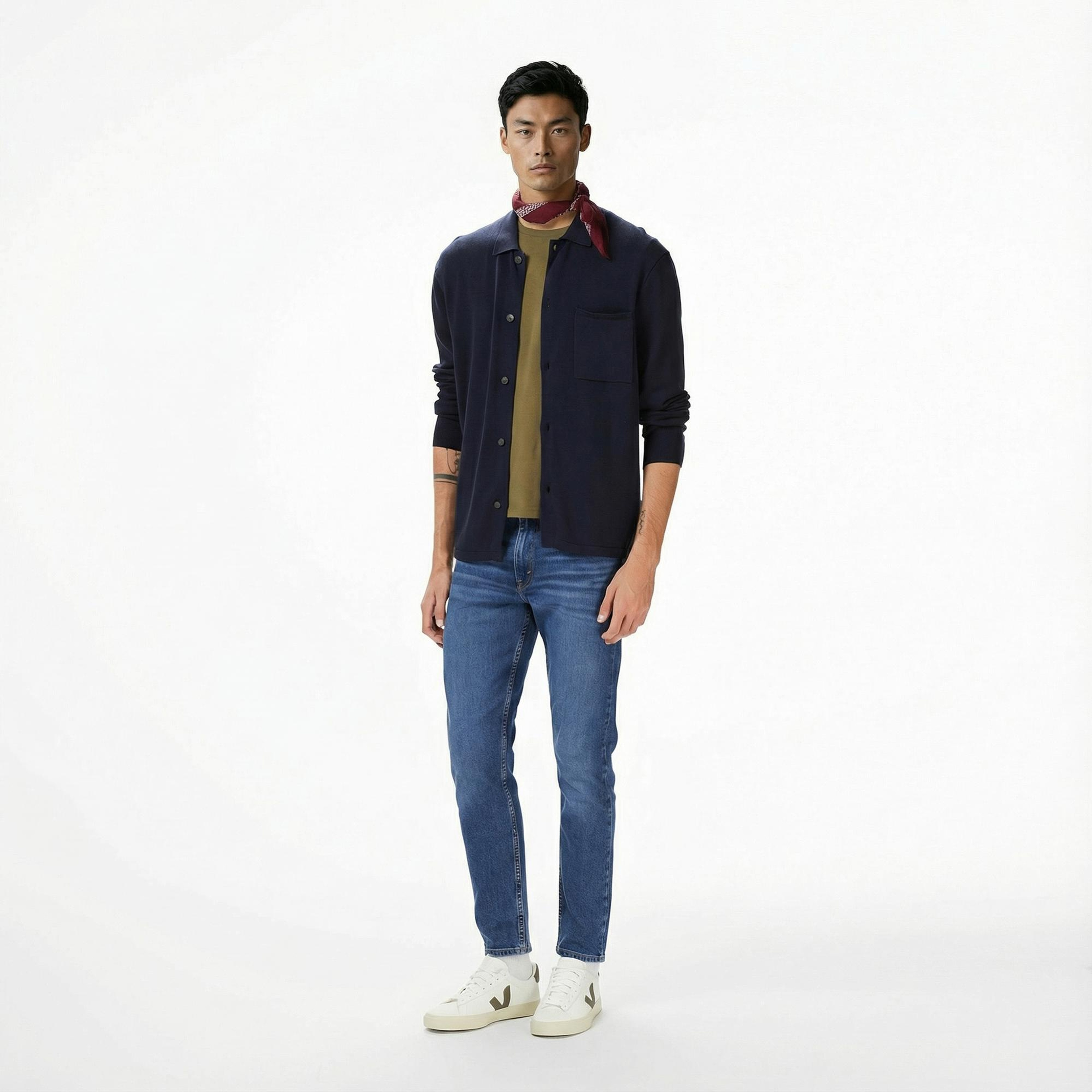 Tommy Hilfiger Core Essential Erkek Lacivert Hırka