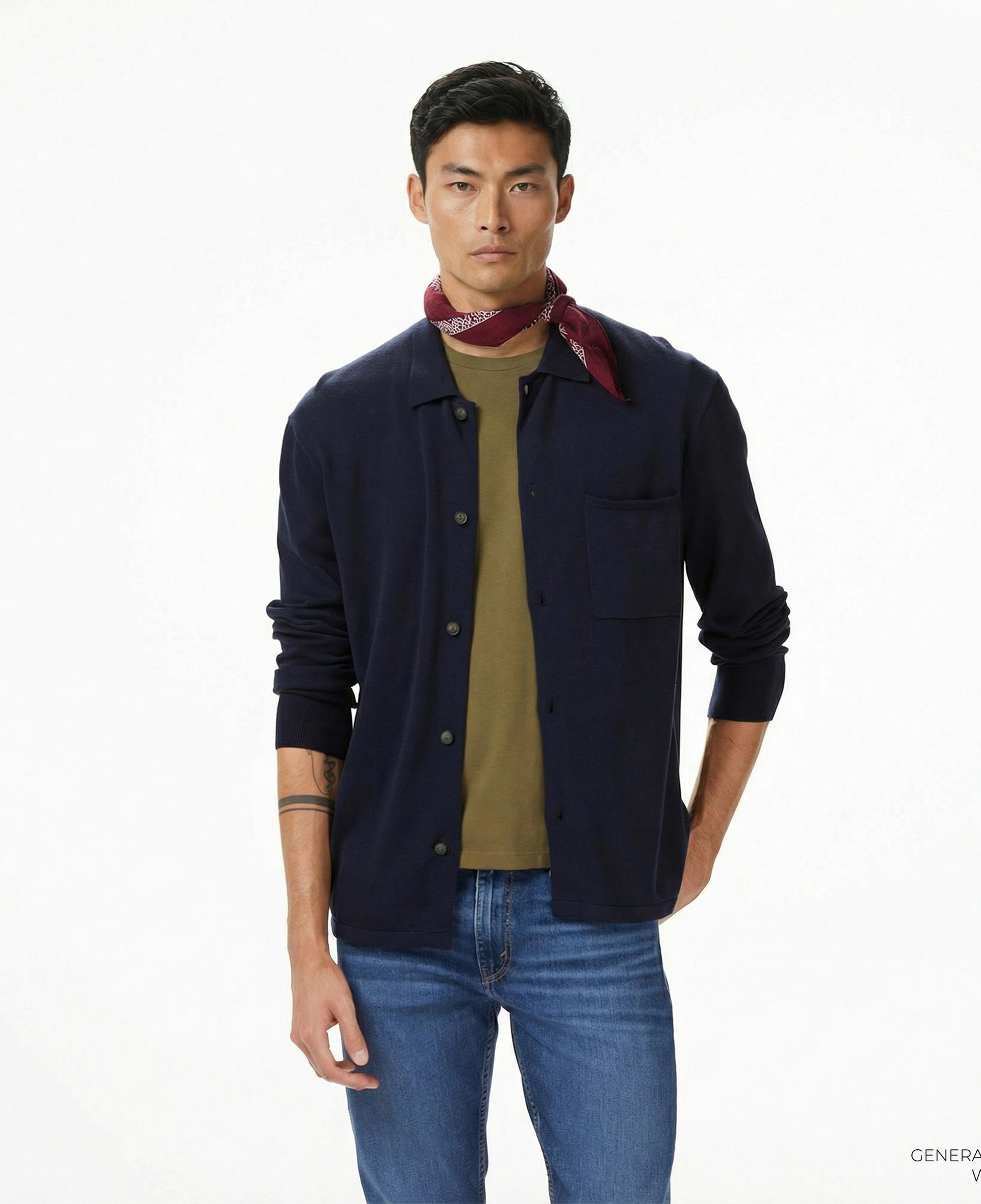 Tommy Hilfiger Core Essential Erkek Lacivert Hırka