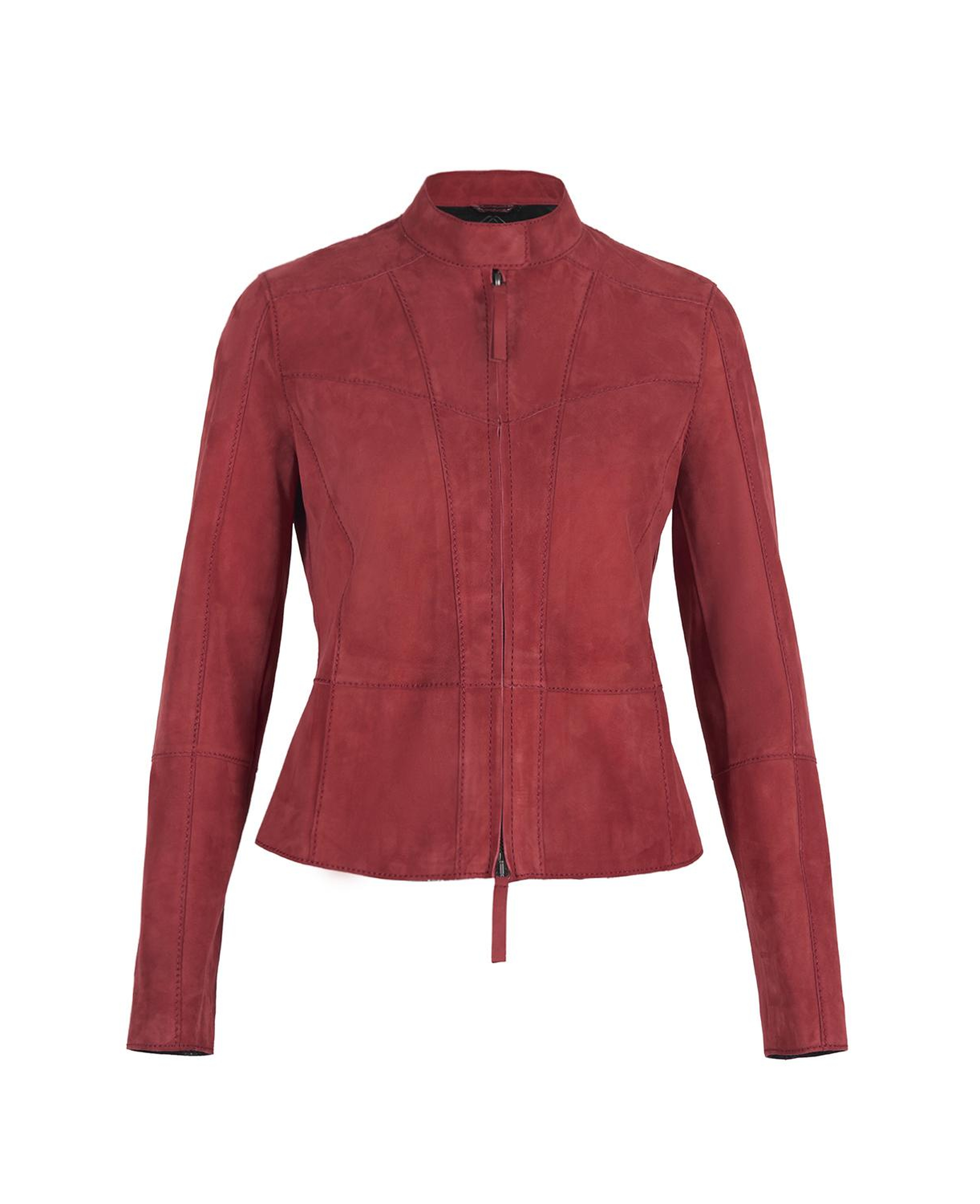 Chantoya Kırmızı Kadın Süet Ceket