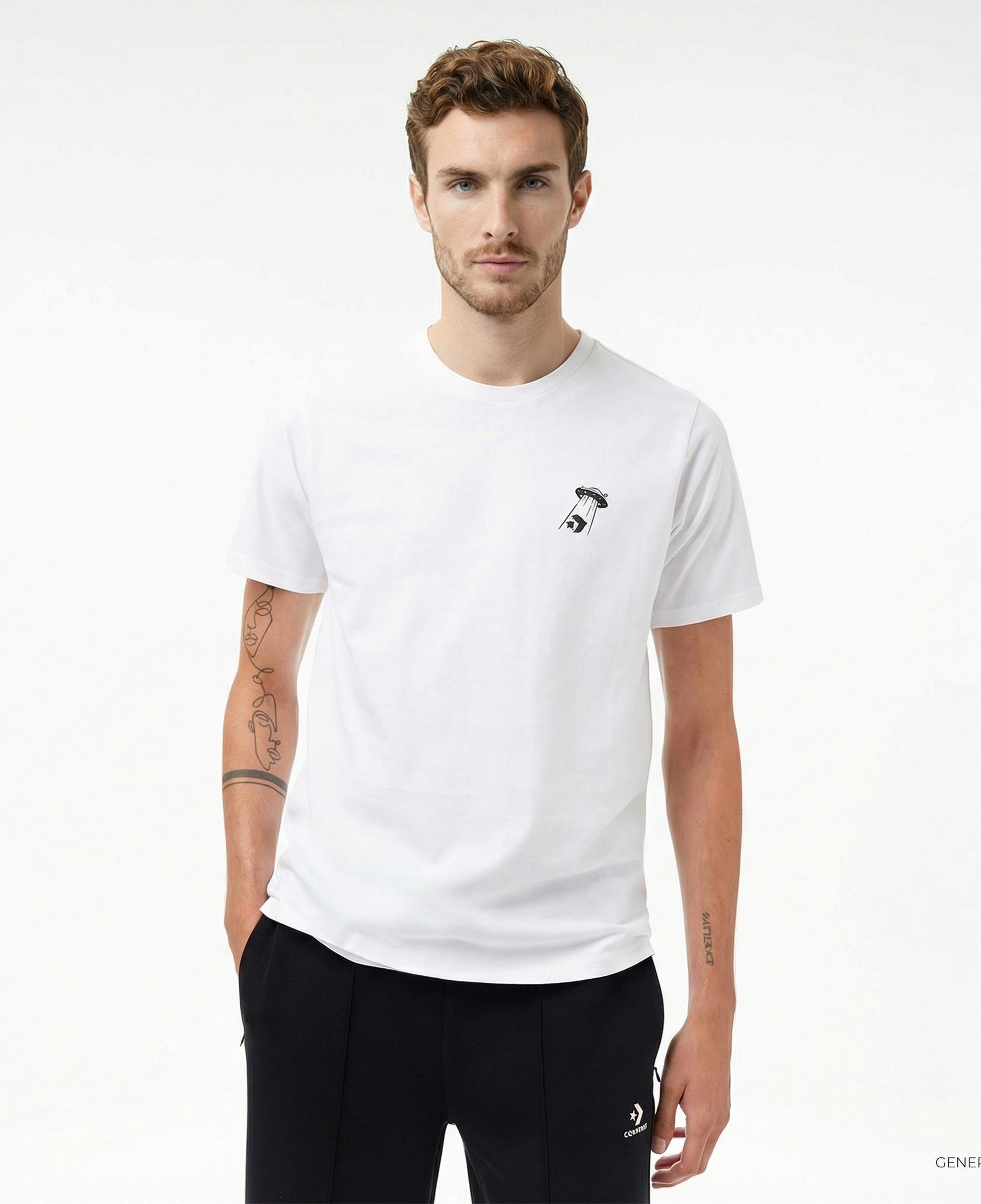 Converse Erkek Beyaz T-Shirt