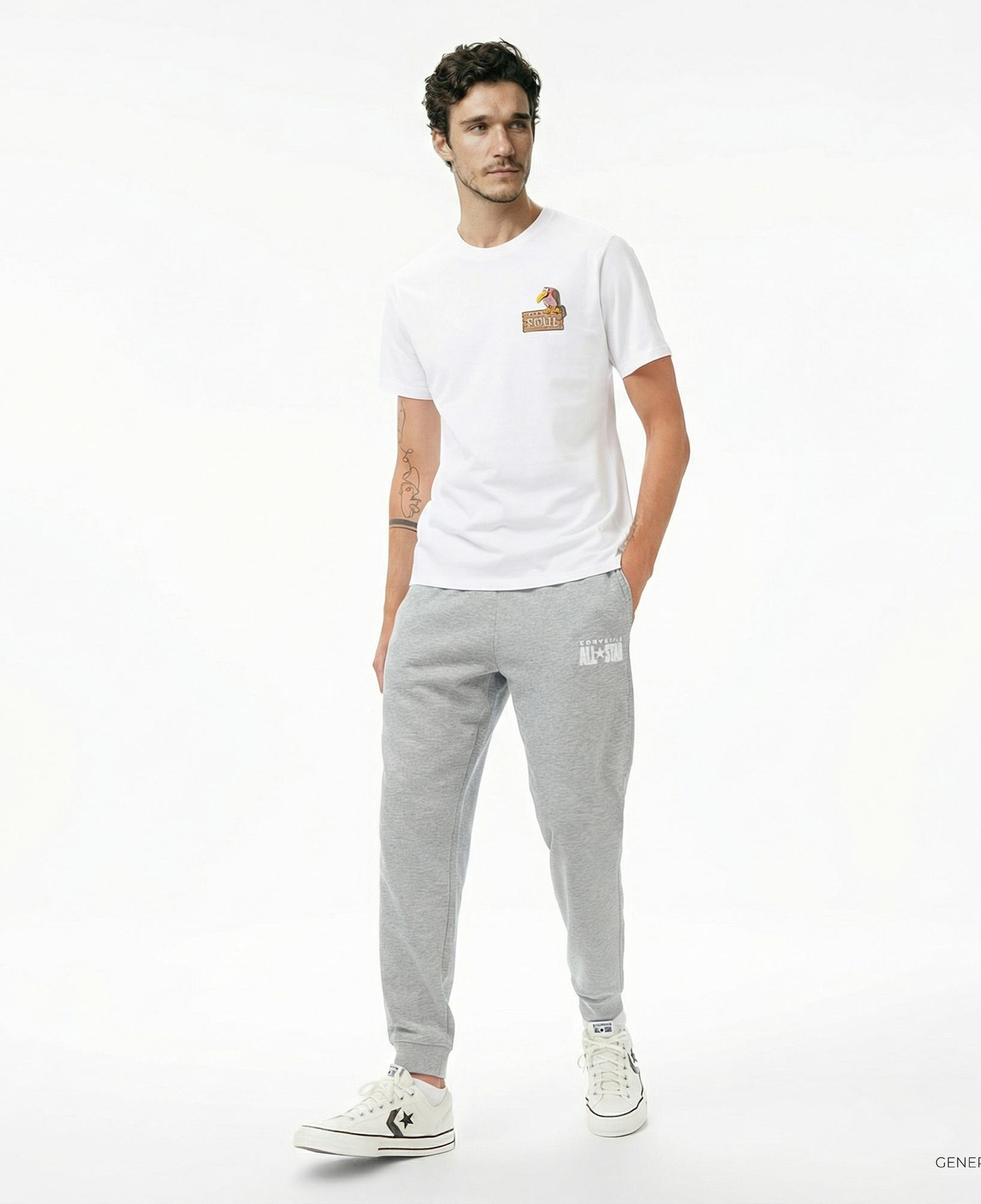 Converse Erkek Beyaz T-Shirt