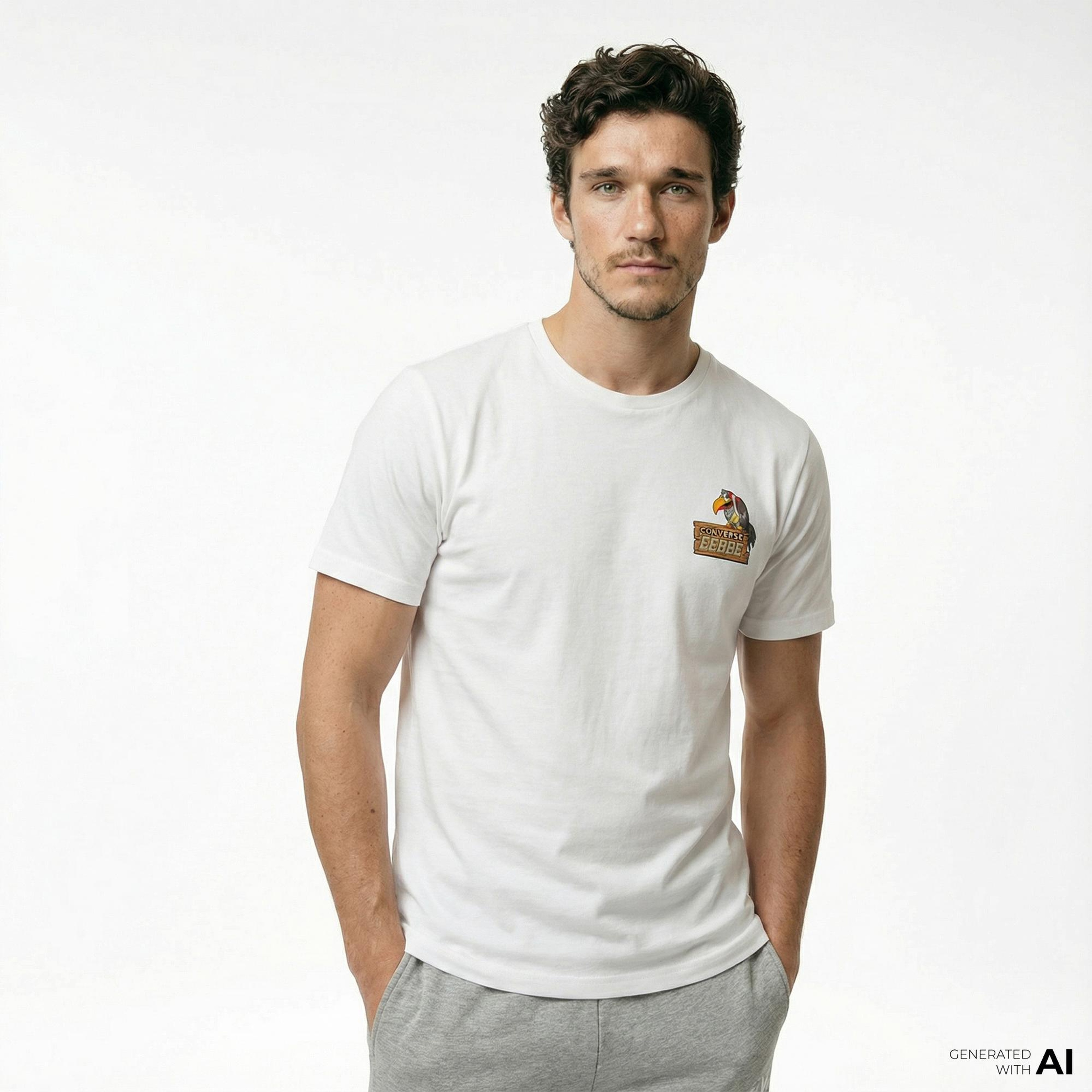 Converse Erkek Beyaz T-Shirt