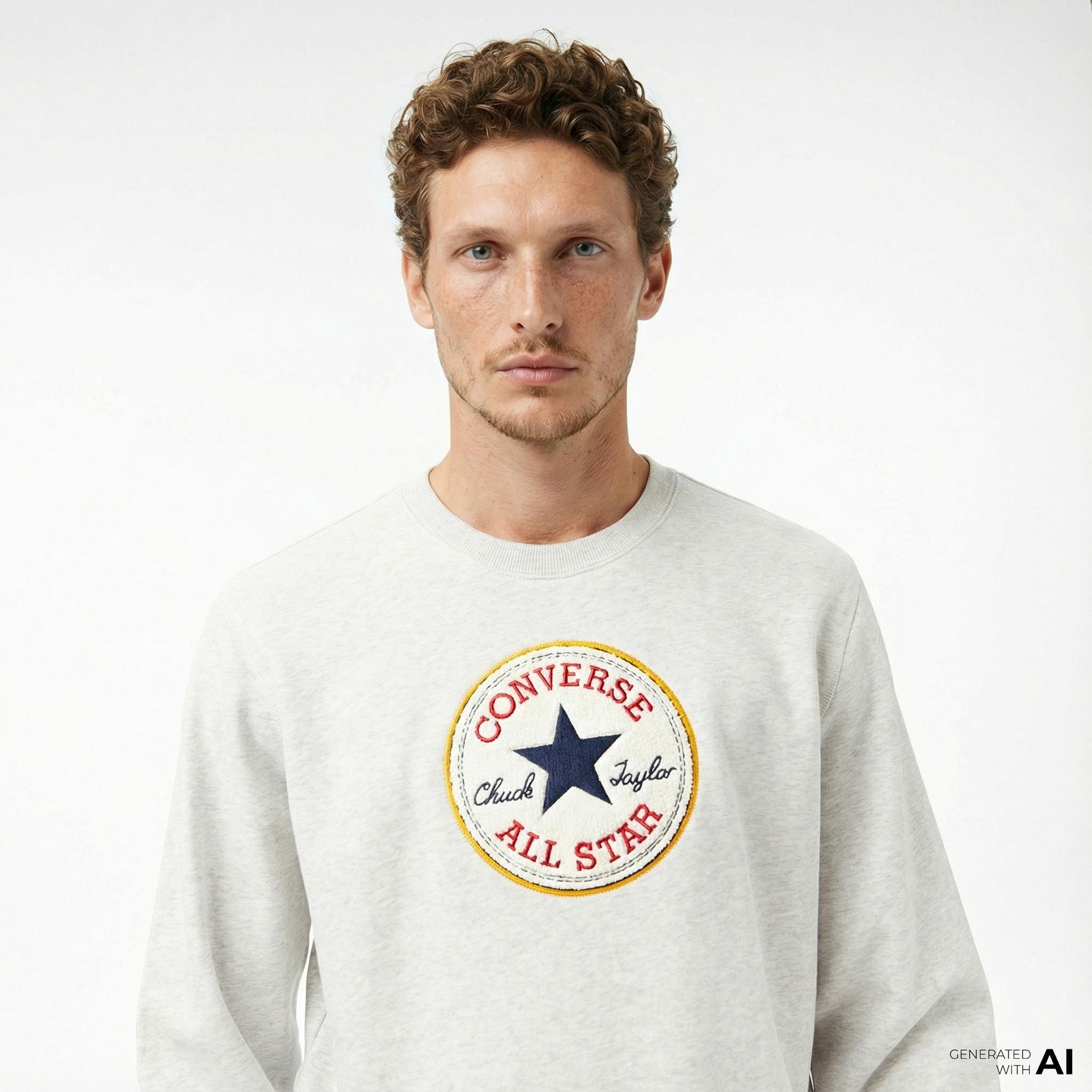 Converse Erkek Gri Sweatshirt