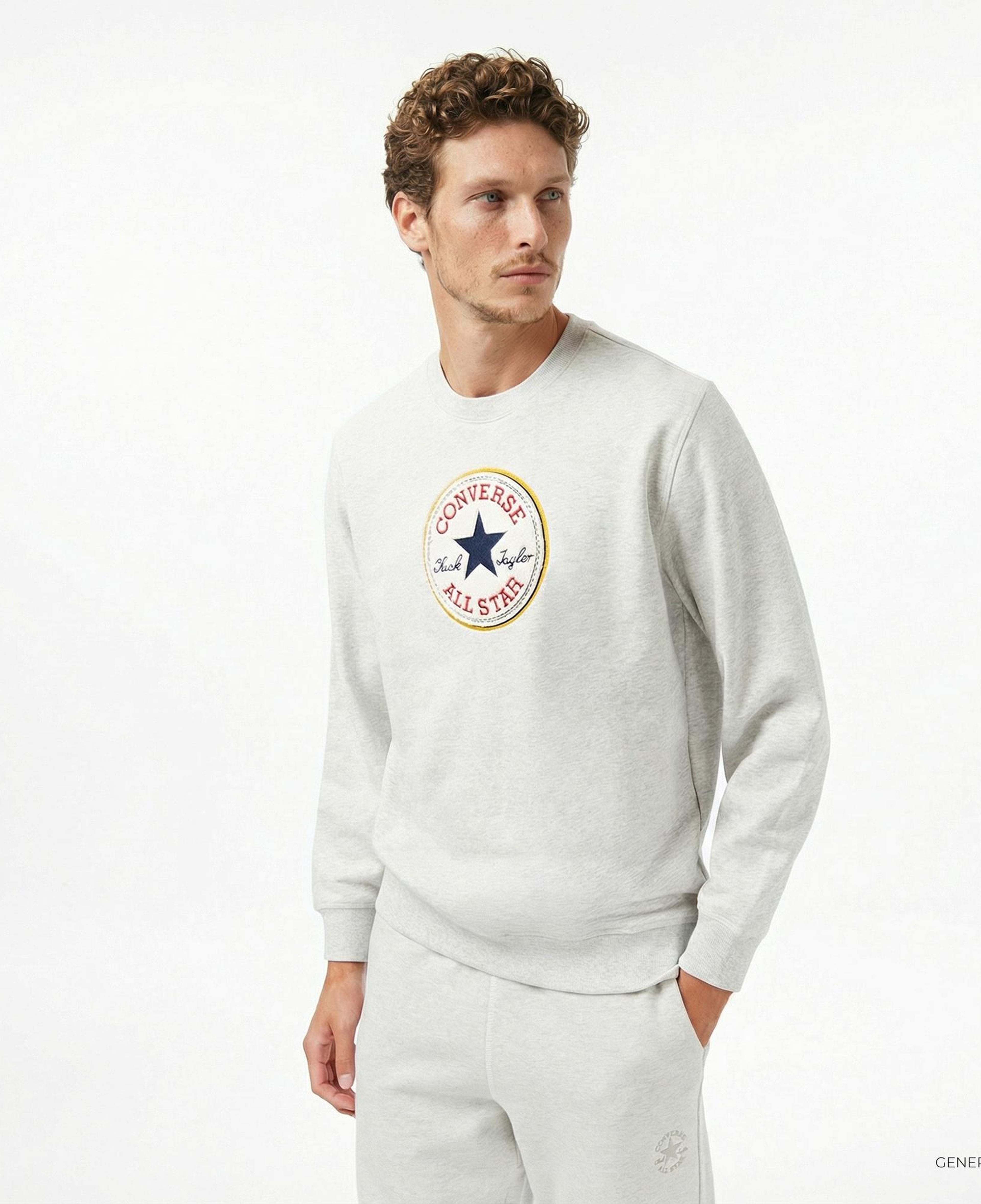 Converse Erkek Gri Sweatshirt