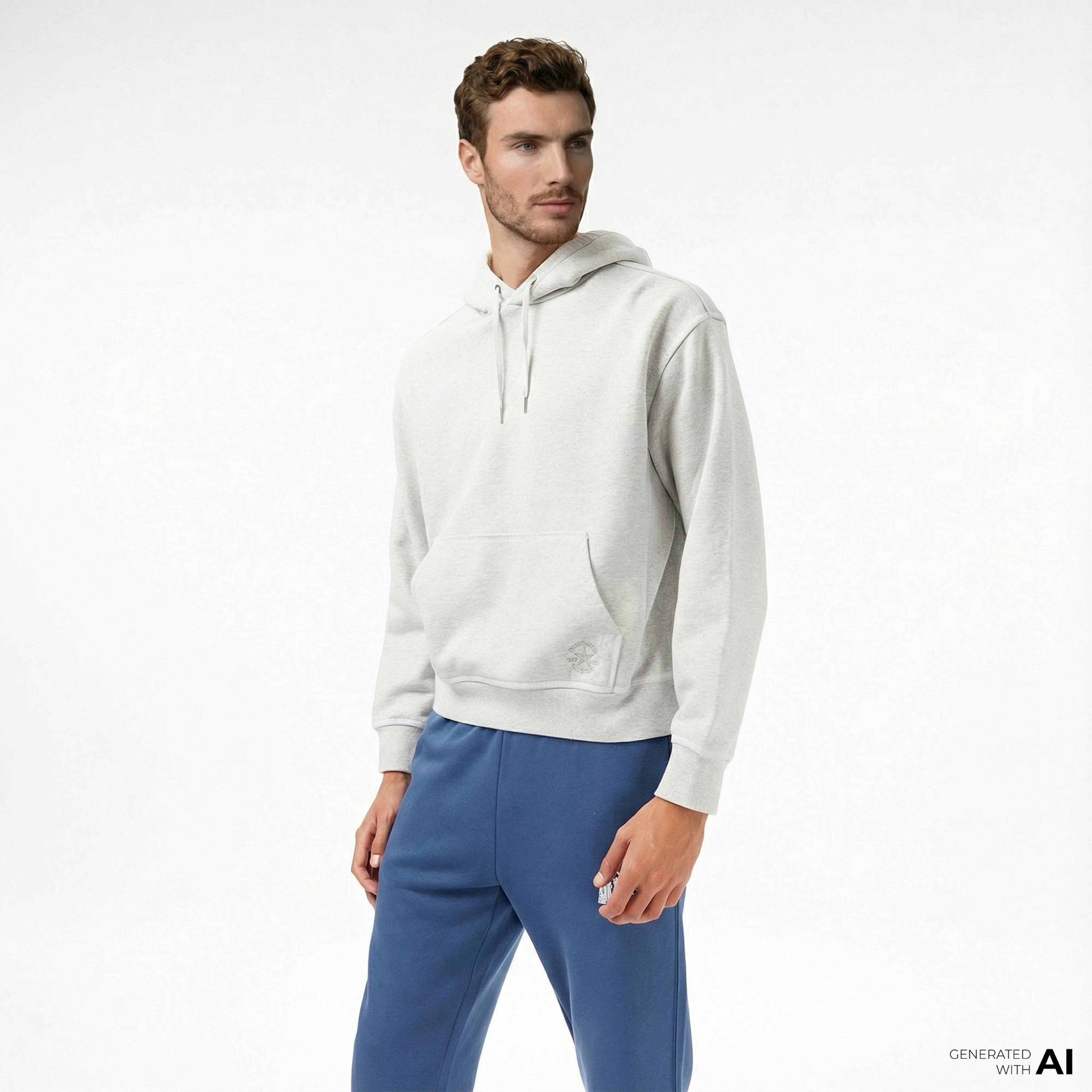 Converse Erkek Gri Sweatshirt