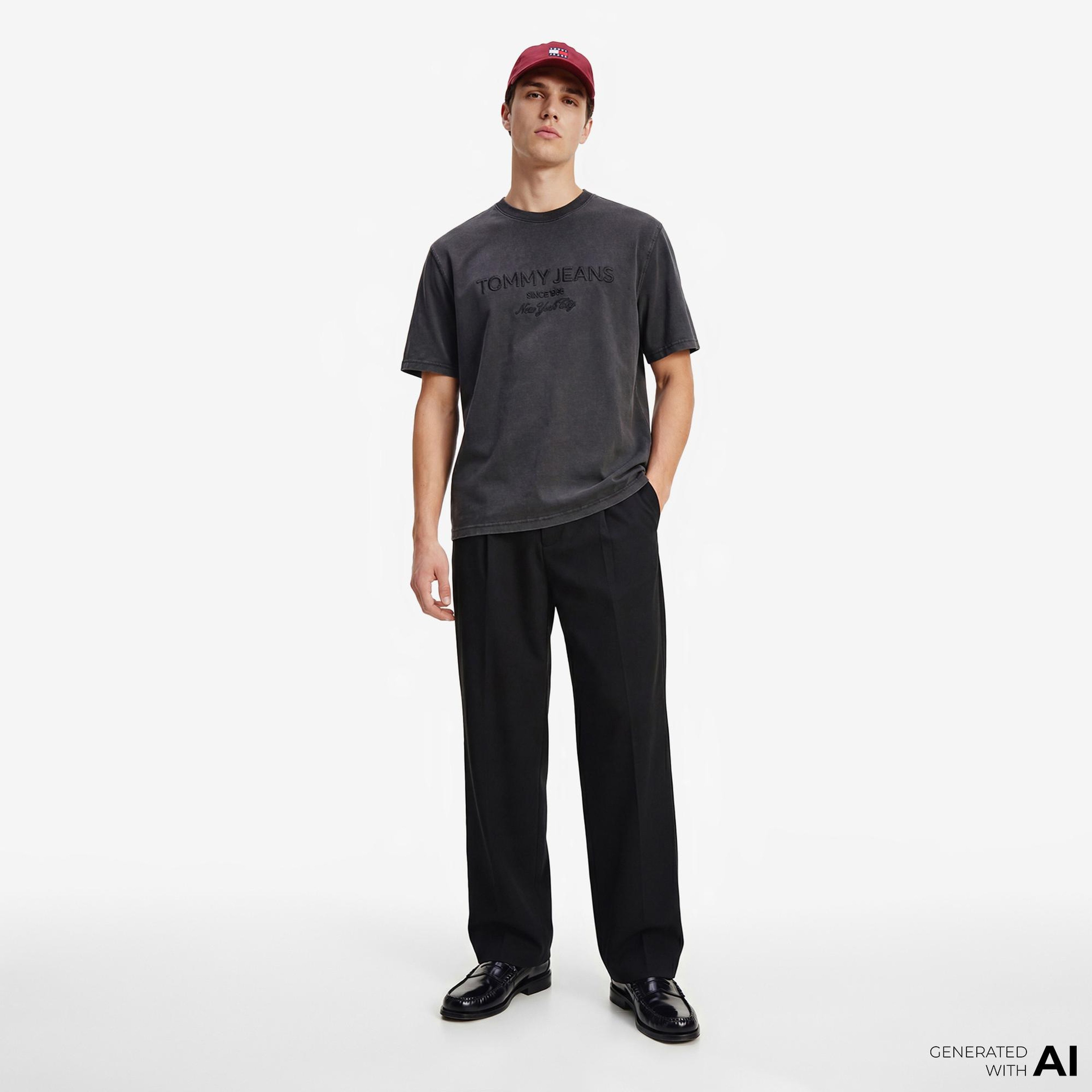 Tommy Hilfiger New Classics Erkek Siyah T-Shirt