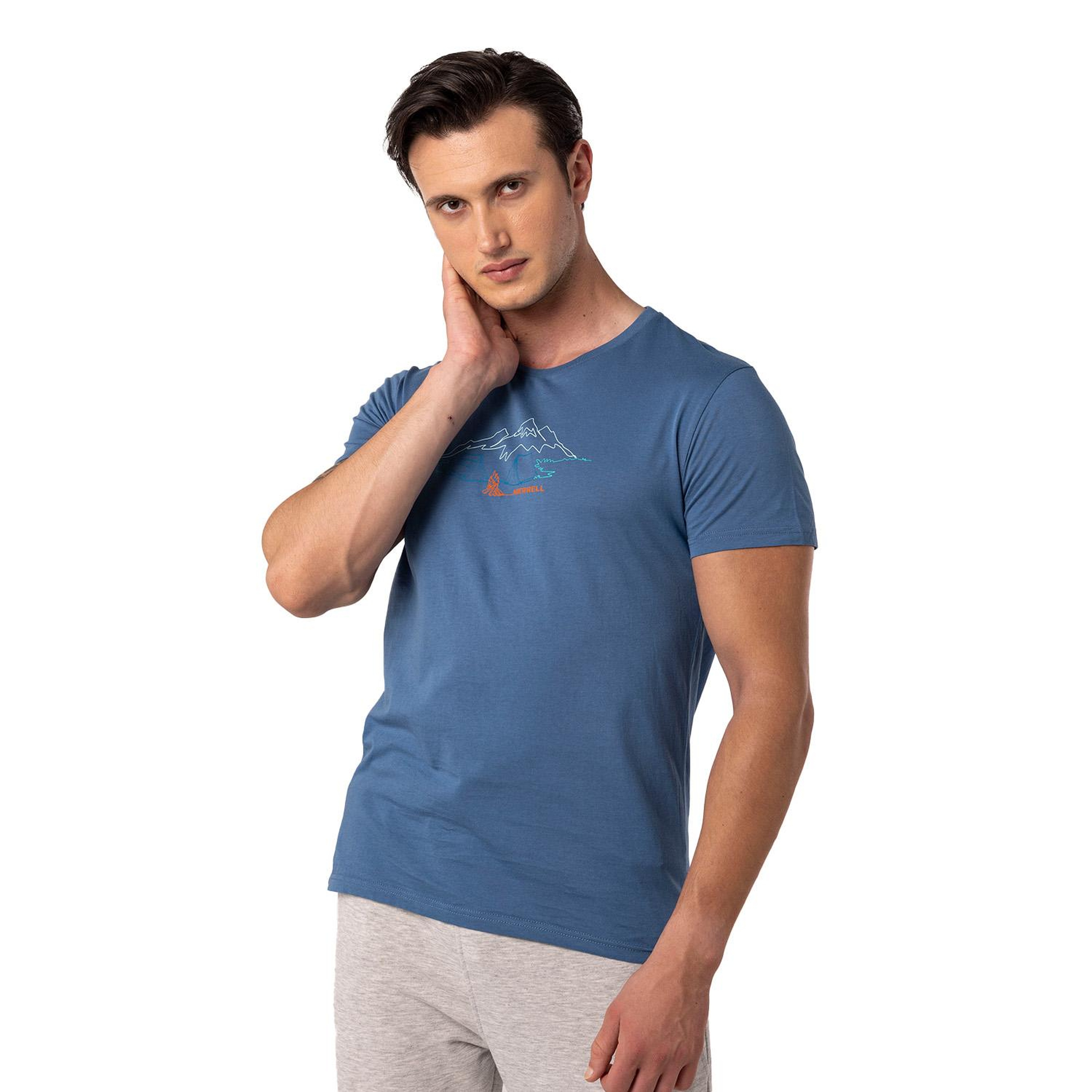 Merrell Tamp Erkek Mavi Tişört
