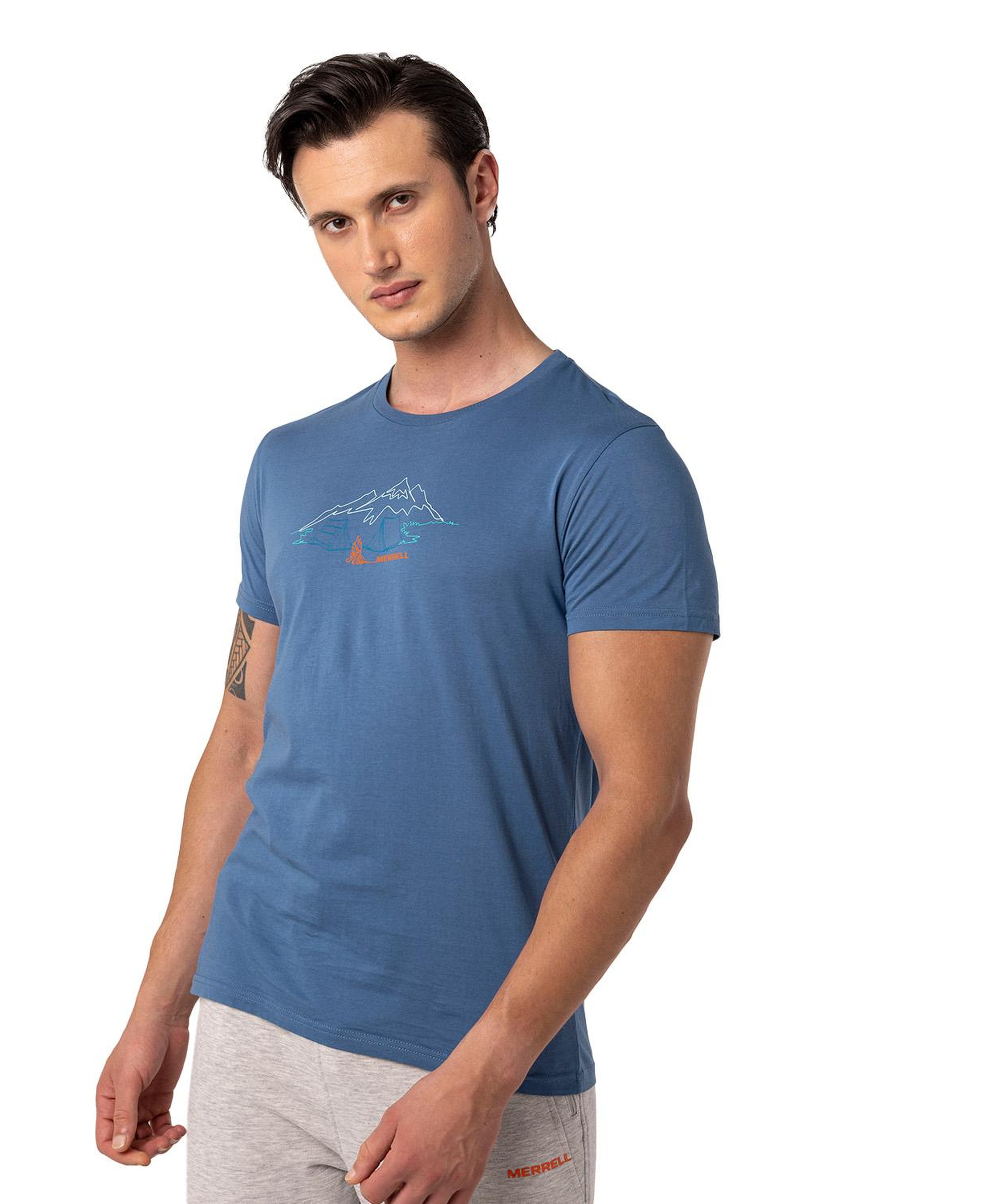 Merrell Tamp Erkek Mavi Tişört