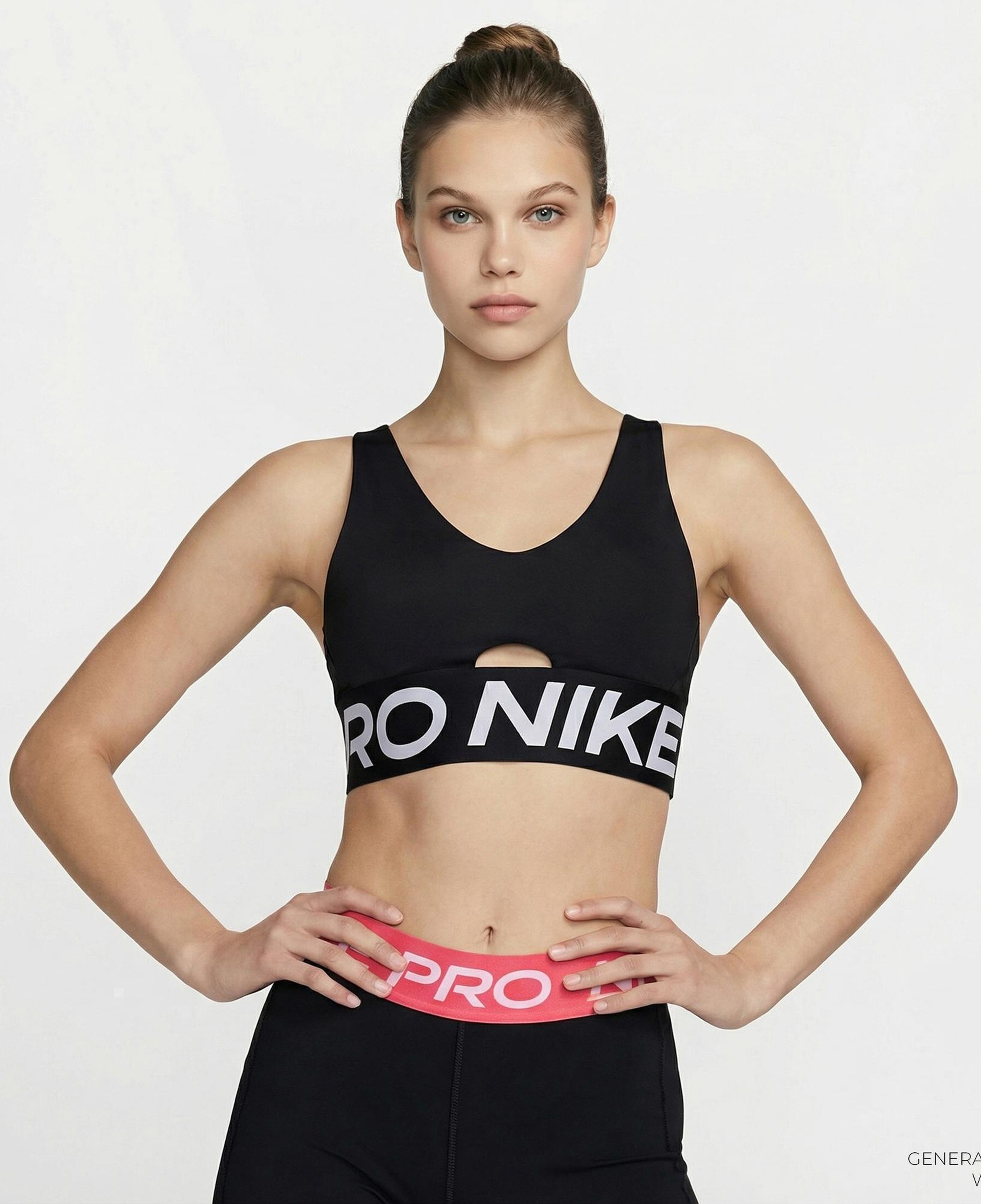 Nike Pro Indy Plunge Kadın Siyah Bra