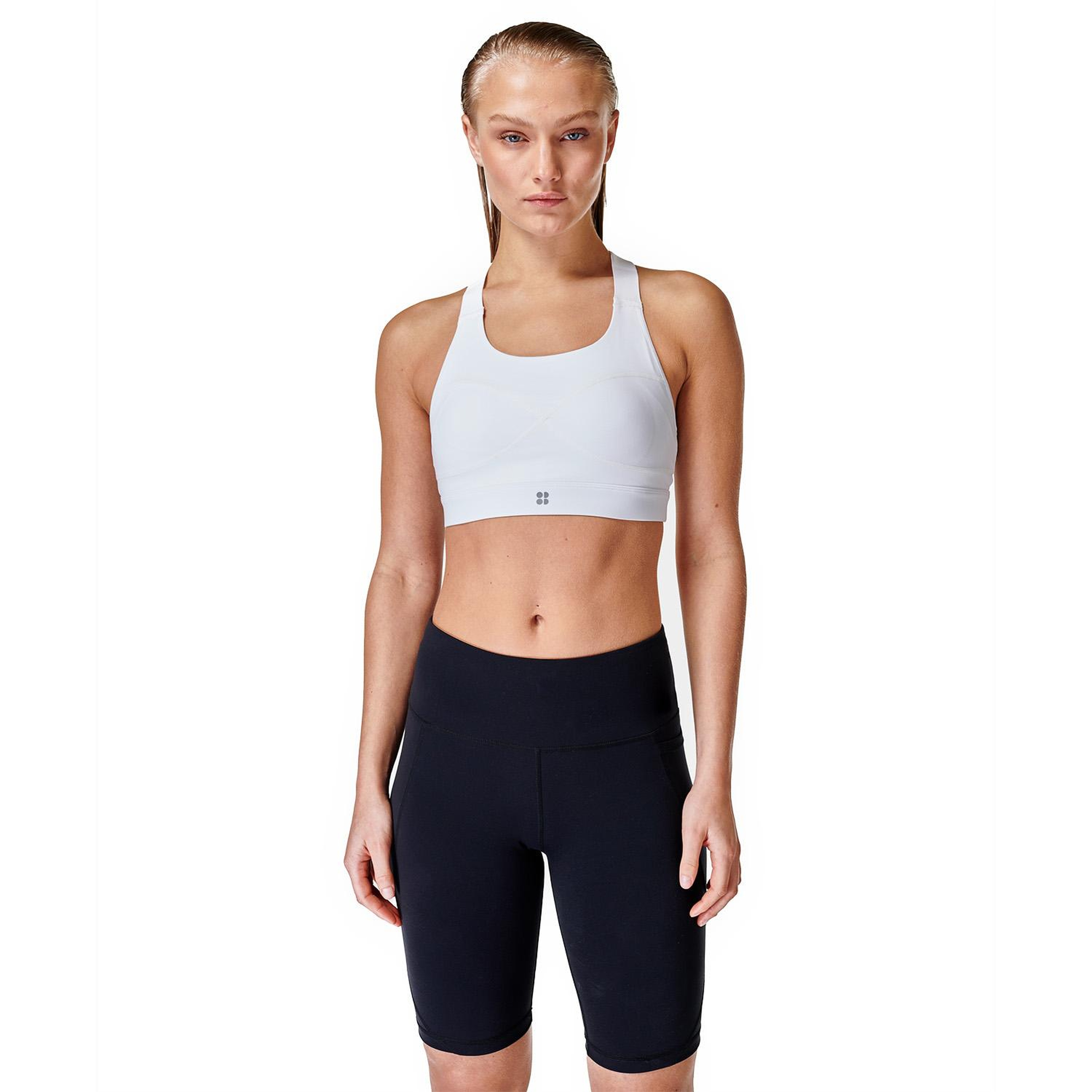 Sweaty Betty Power Medium Impact Sports Kadın Beyaz Fitness Bra