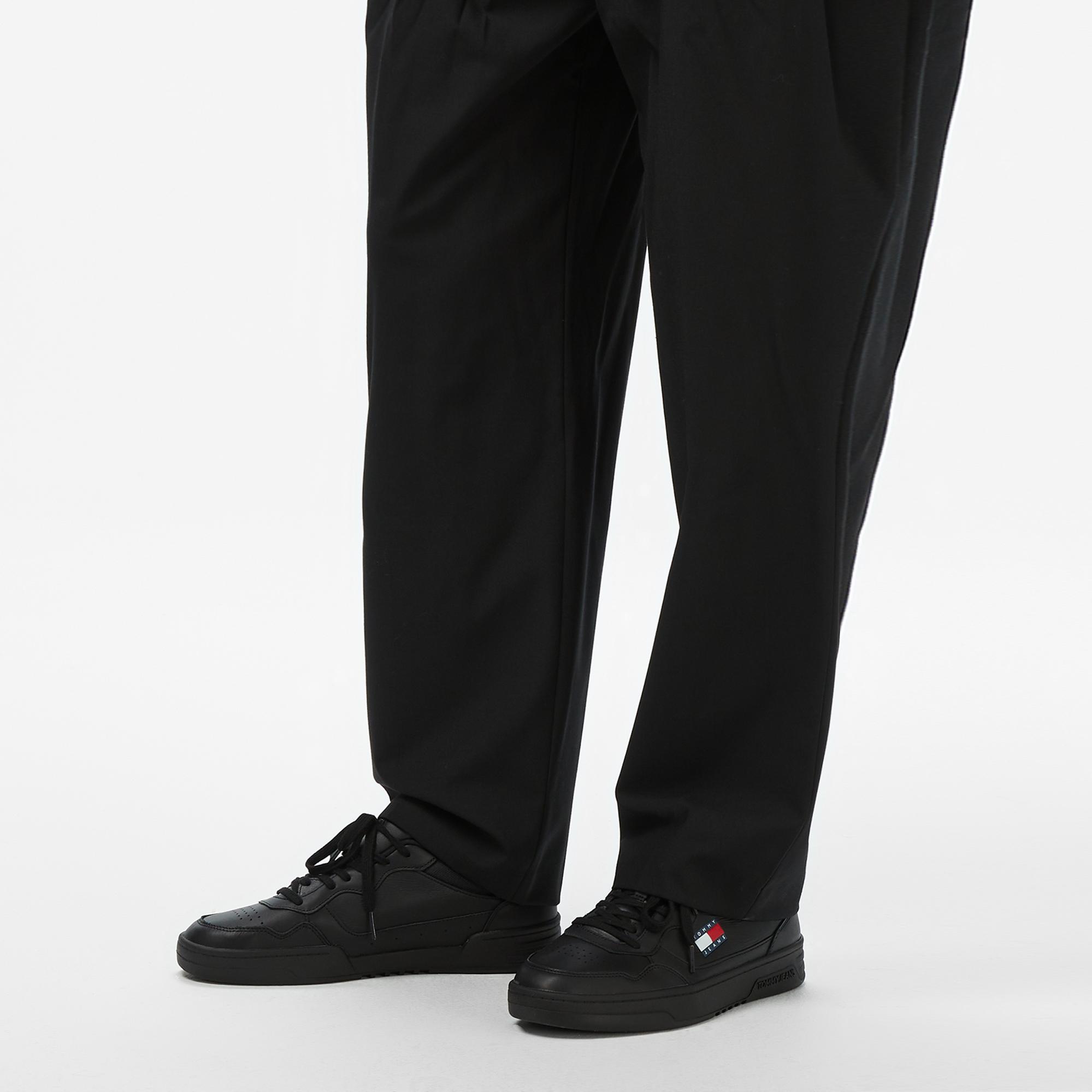 Tommy Hilfiger Cupsole Erkek Siyah Sneaker