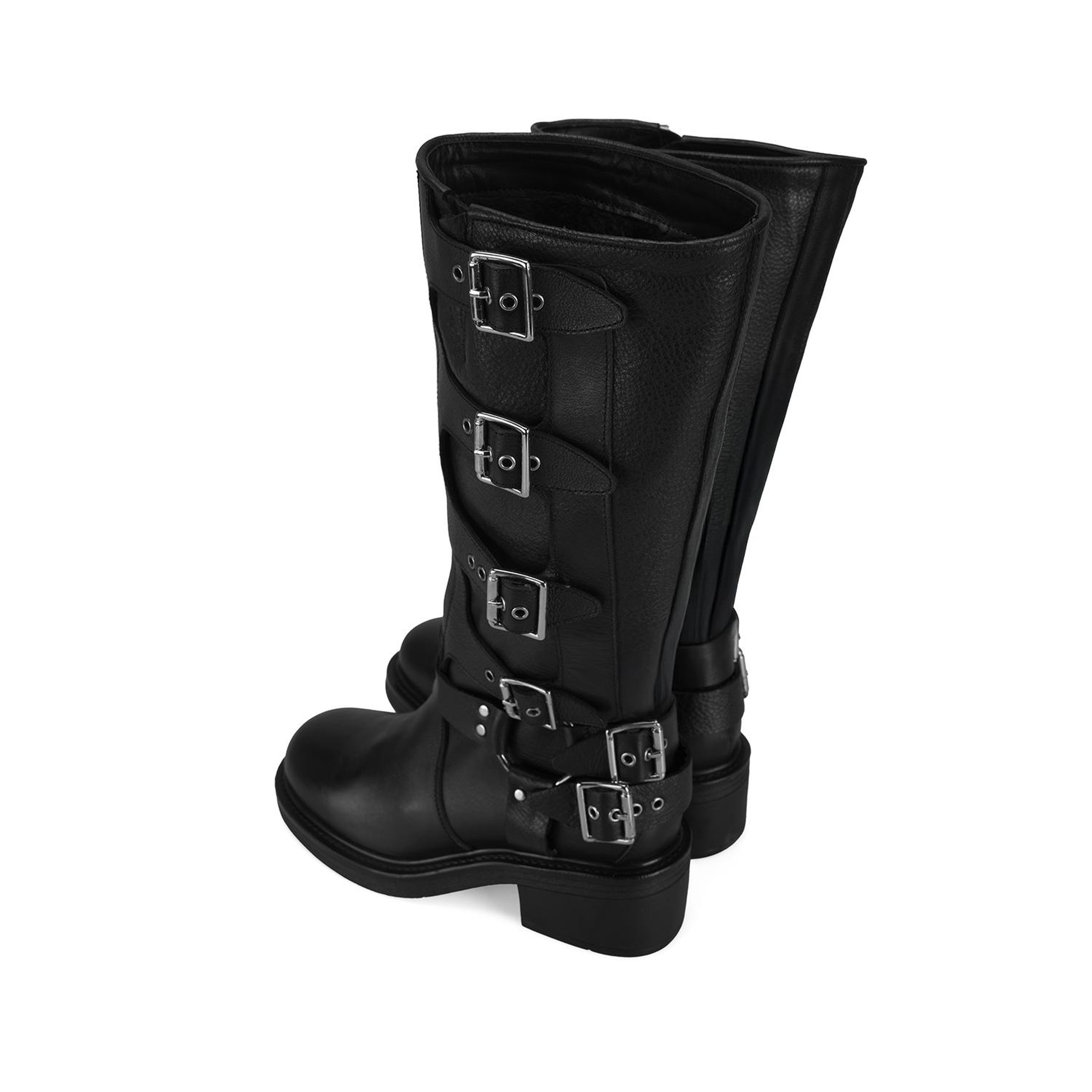 Kadın Siyah Deri Çizme