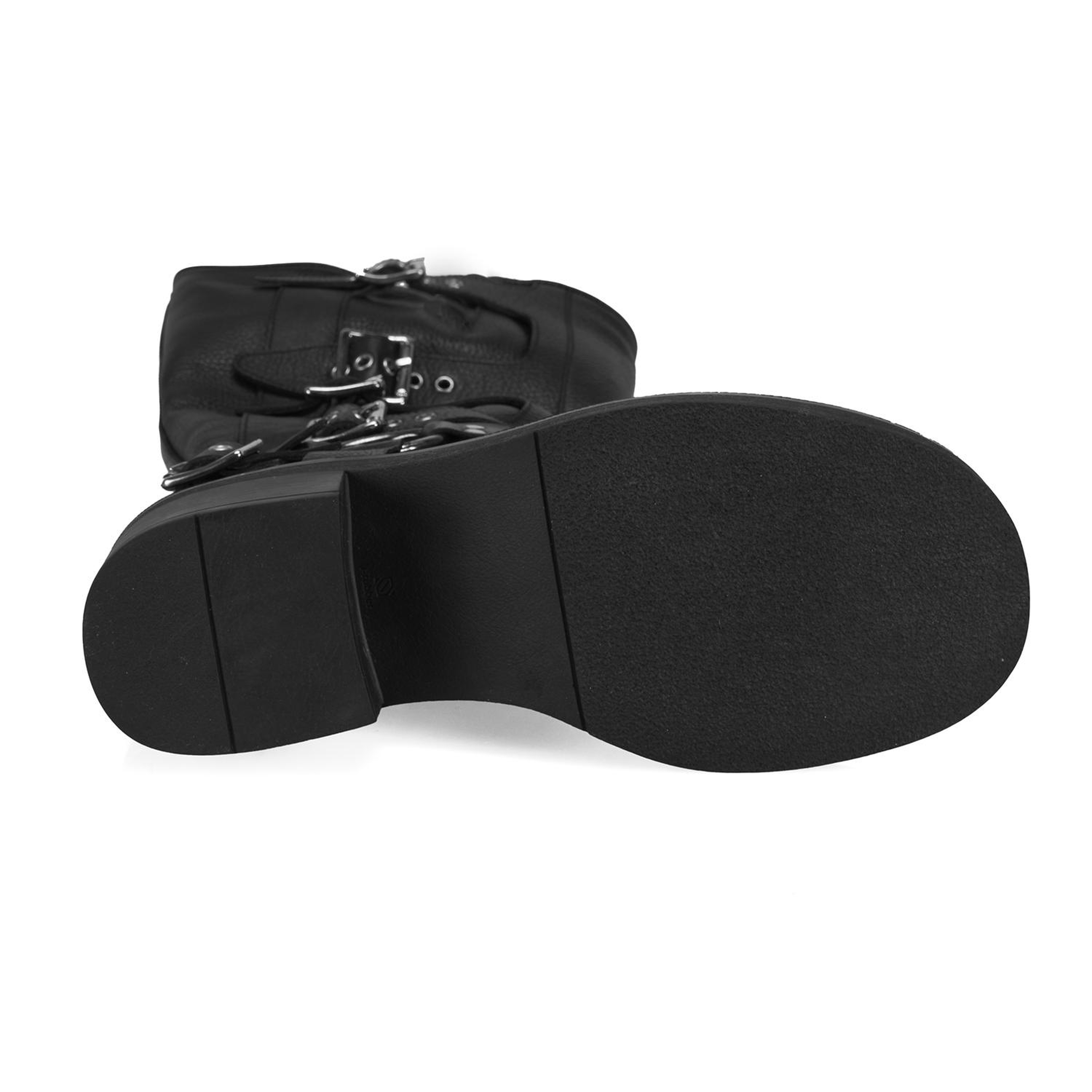 Kadın Siyah Deri Çizme