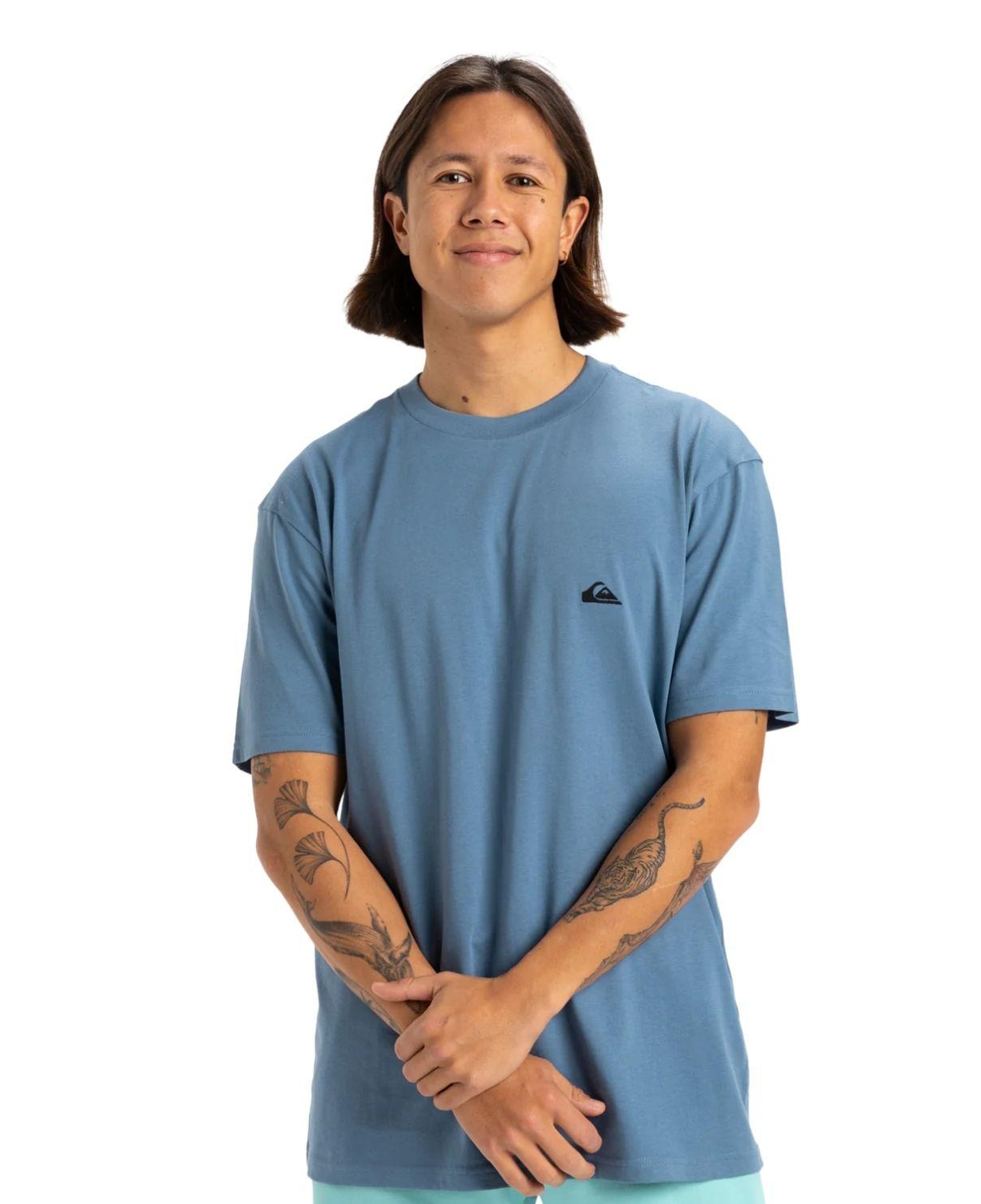 Quiksilver Basic Young Erkek Mavi Tişört