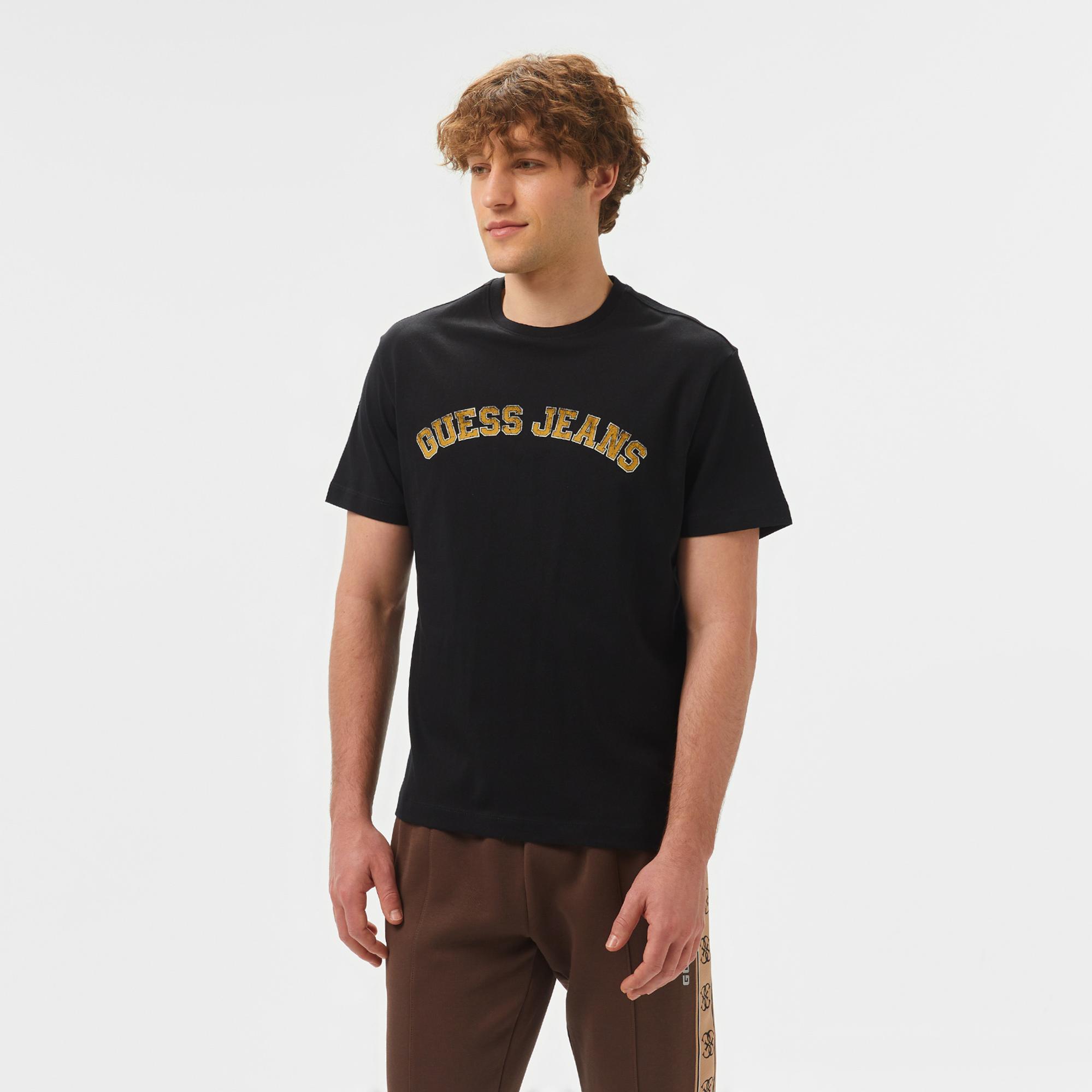 Guess Mid Organic Heavy Erkek Siyah T-Shirt