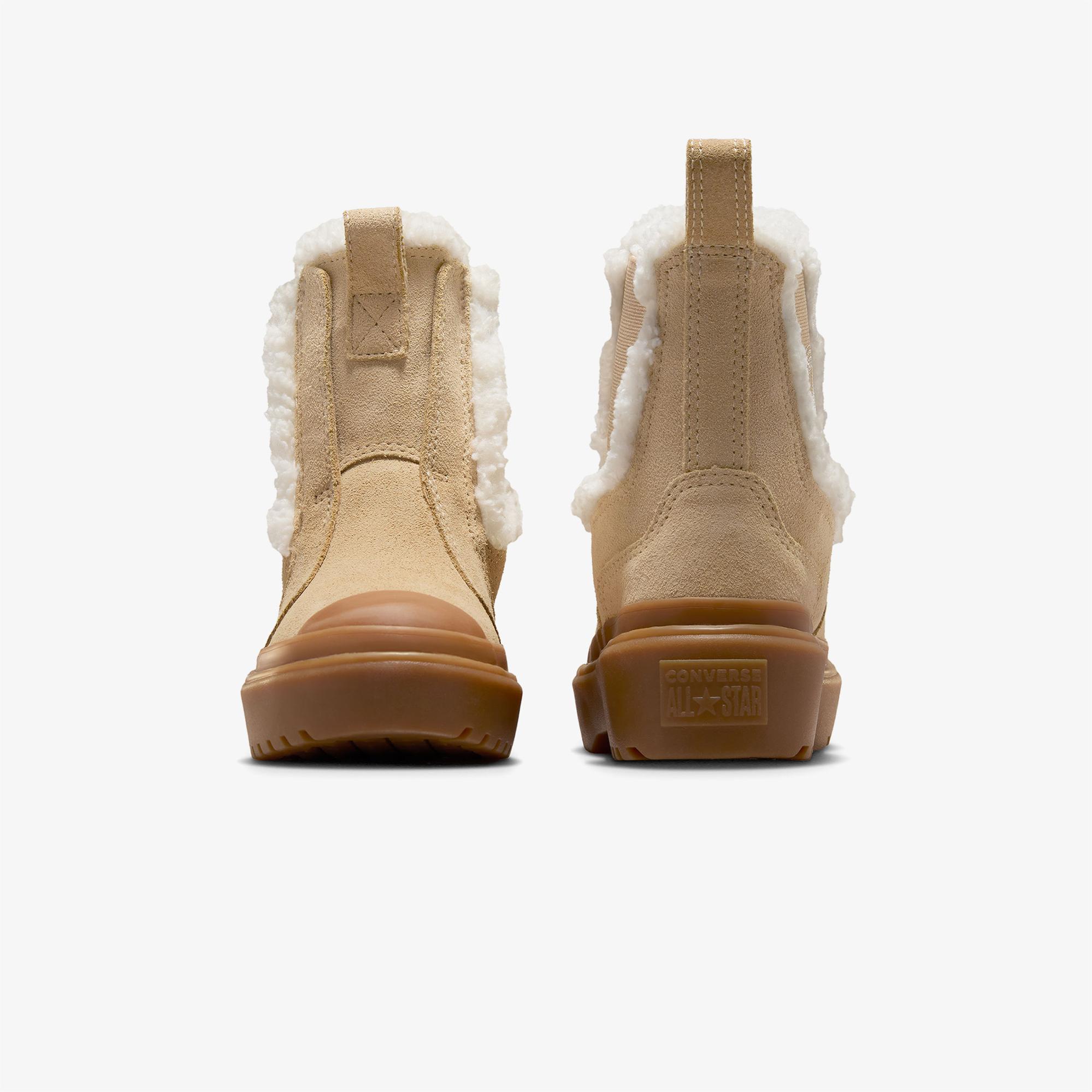 Converse Chuck Taylor All Star Chelsea Lugged Çocuk Kahverengi Süet Platform Bot