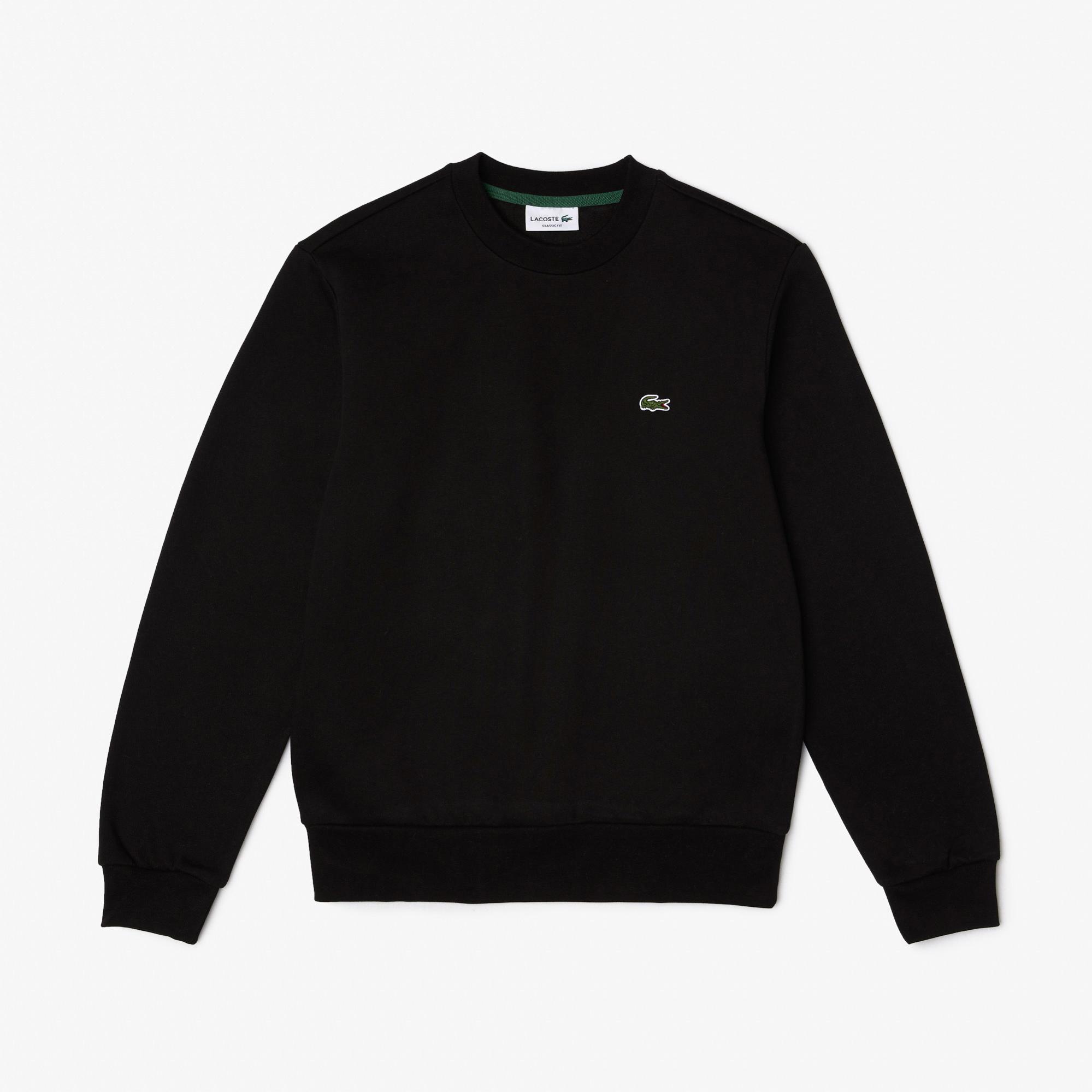 Erkek Classic Fit Bisiklet Yaka Siyah Sweatshirt