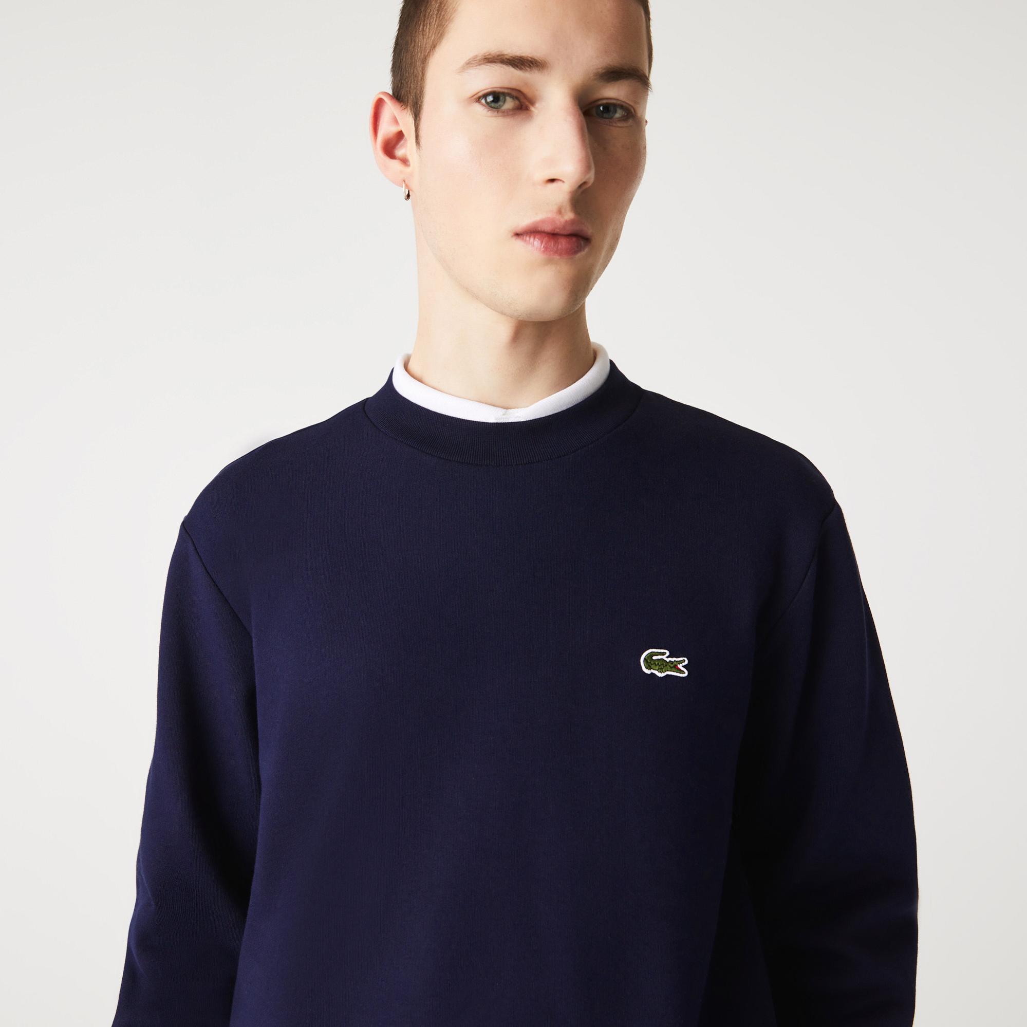 Lacoste Erkek Classic Fit Bisiklet Yaka Lacivert Sweatshirt