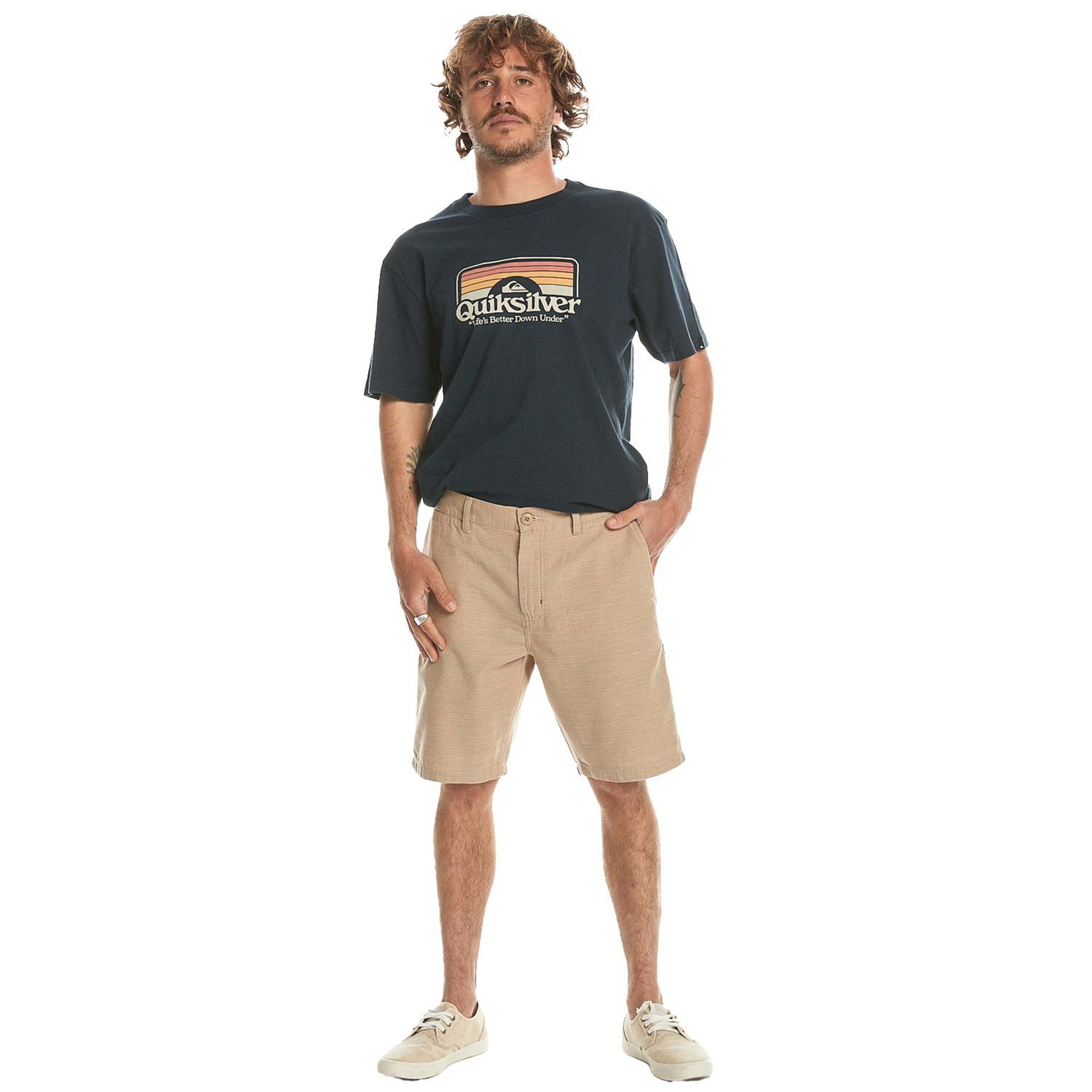 Quiksilver Davis Chino Erkek Bej Walkshort