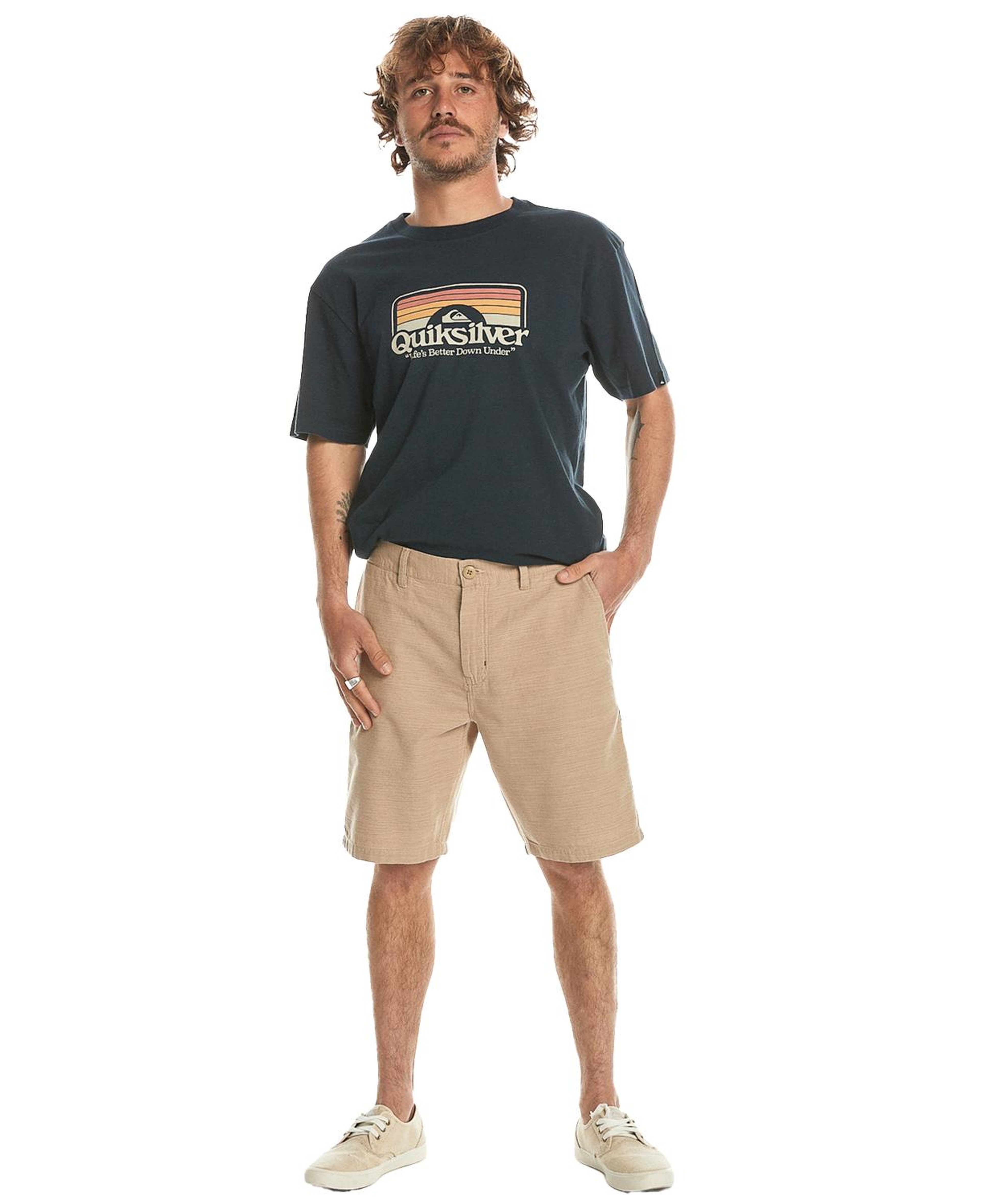 Quiksilver Davis Chino Erkek Bej Walkshort