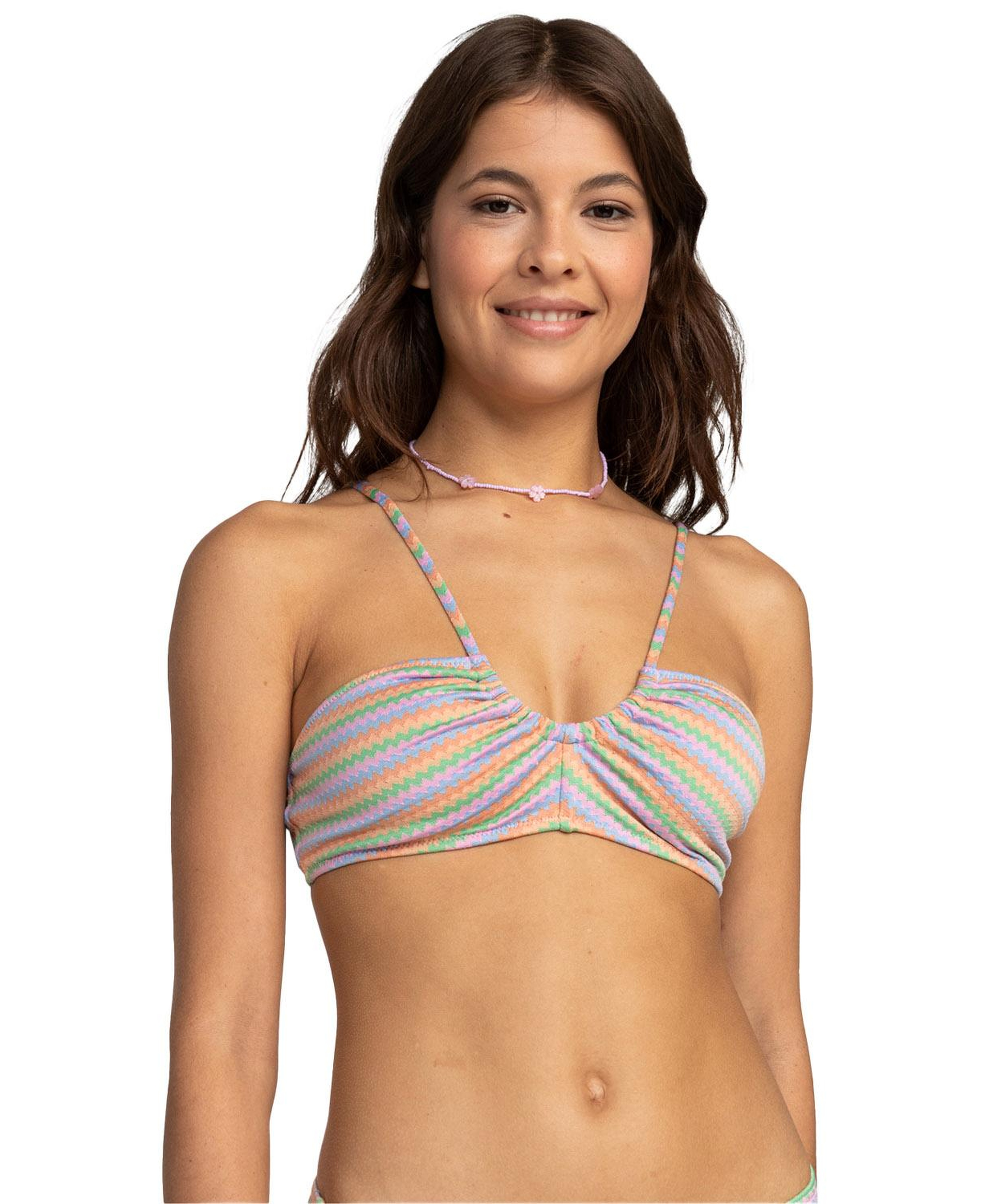 Roxy Wavy Stripe Fashion Bralette Kadın Bikini Üst