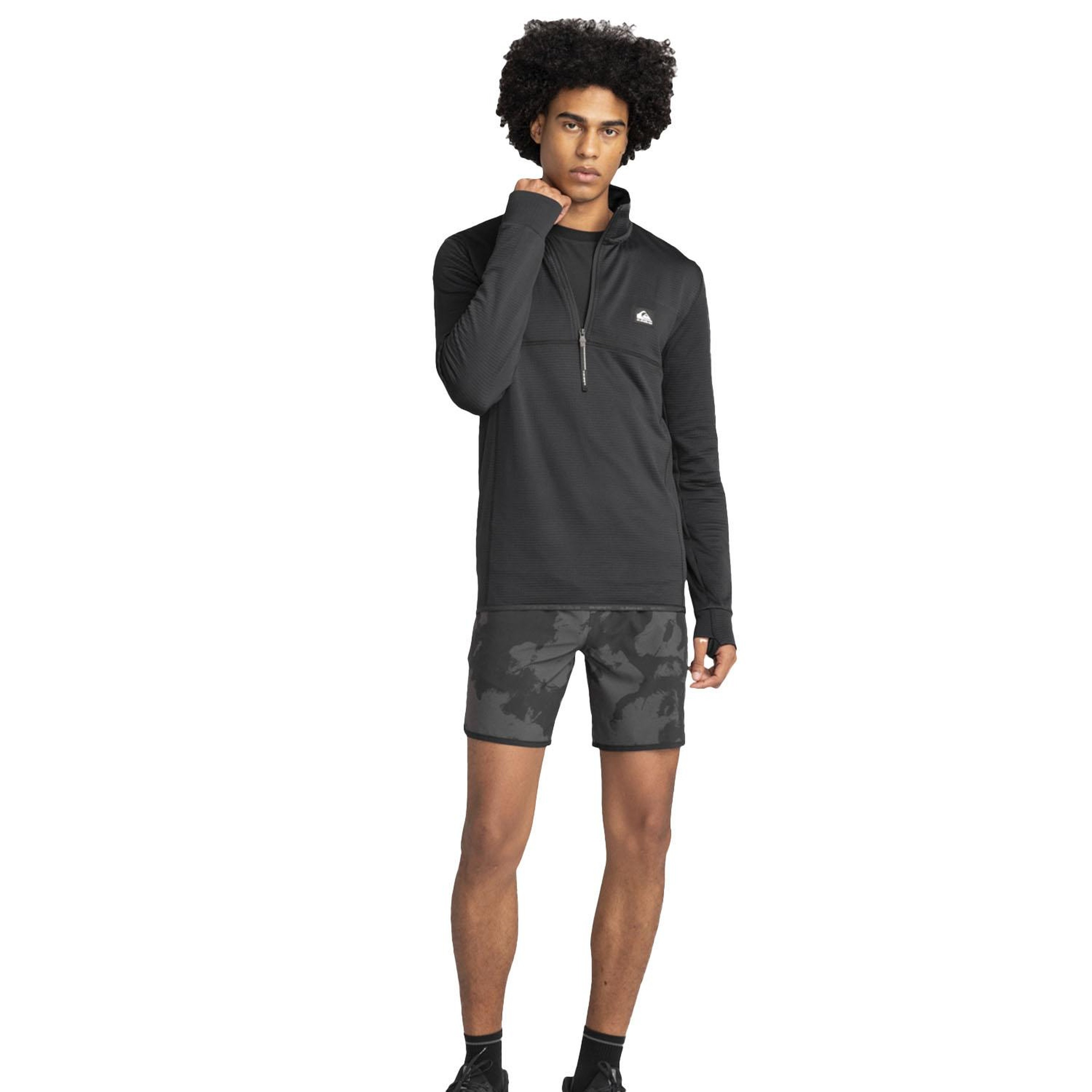 Quiksilver Steep Point Hz Fleece Erkek Siyah Polar
