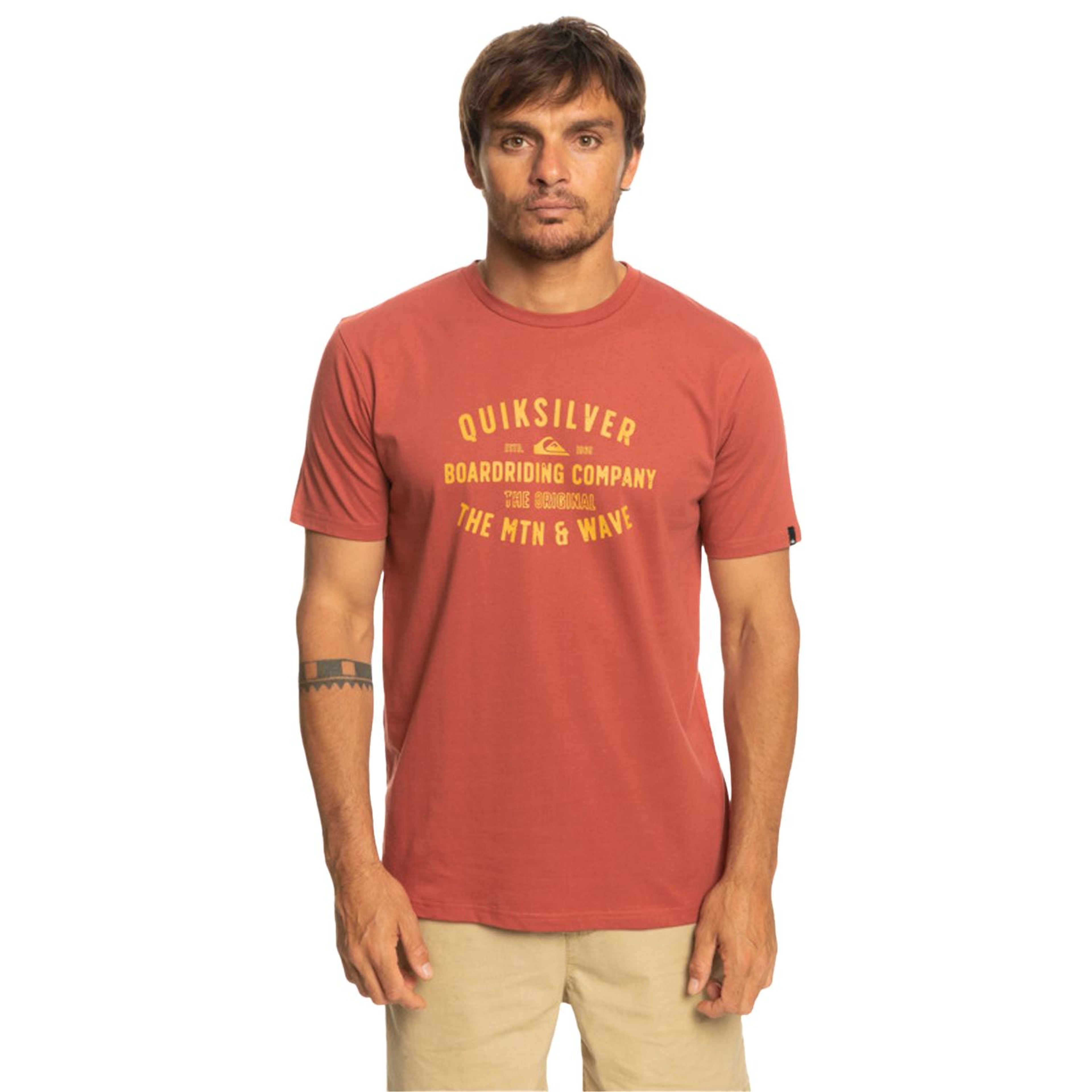 Quiksilver Qssurflockup Erkek Kırmızı Tişört