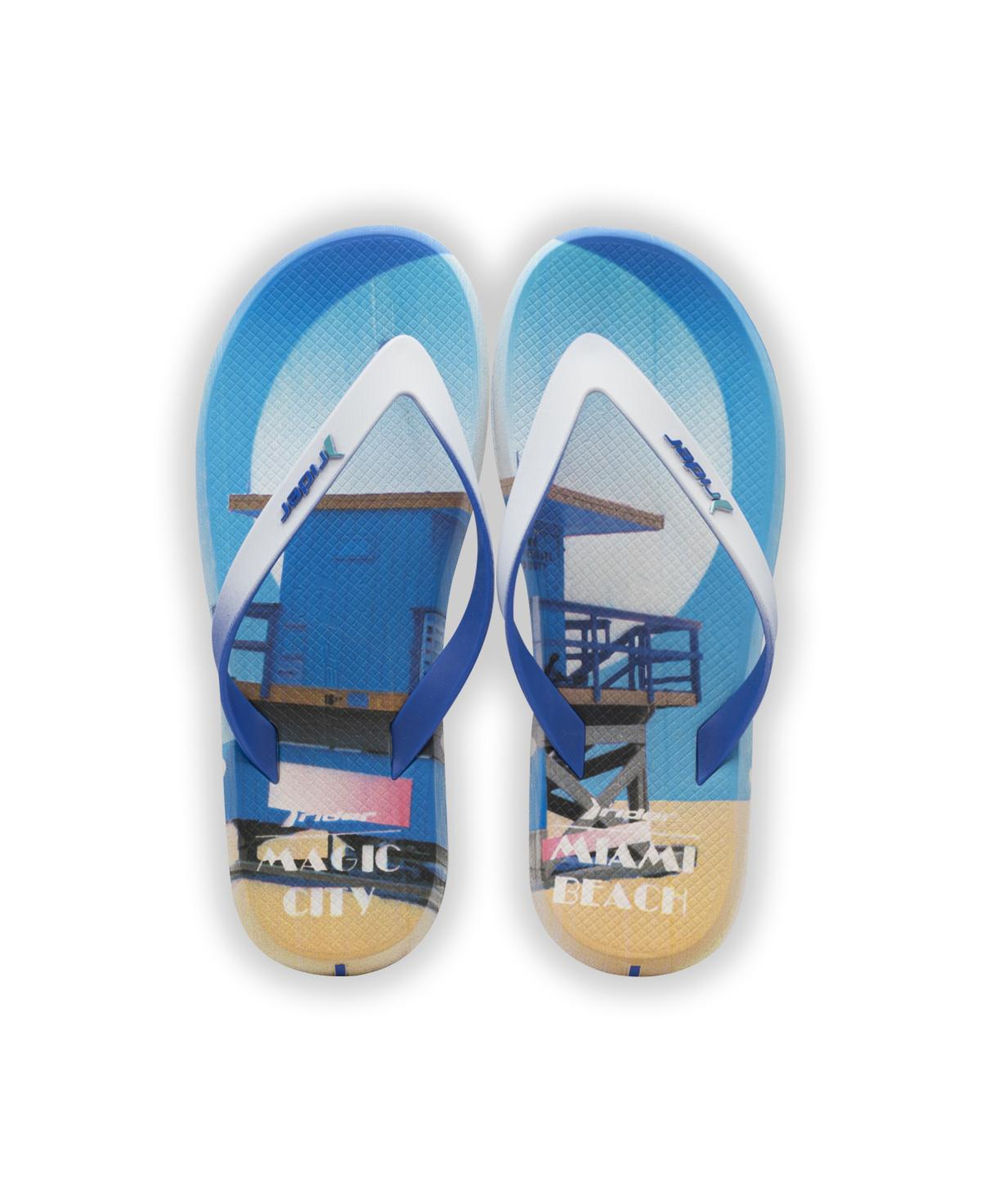 Energy Erkek Parmak Arası Terlik Mavi Beyaz 39/46