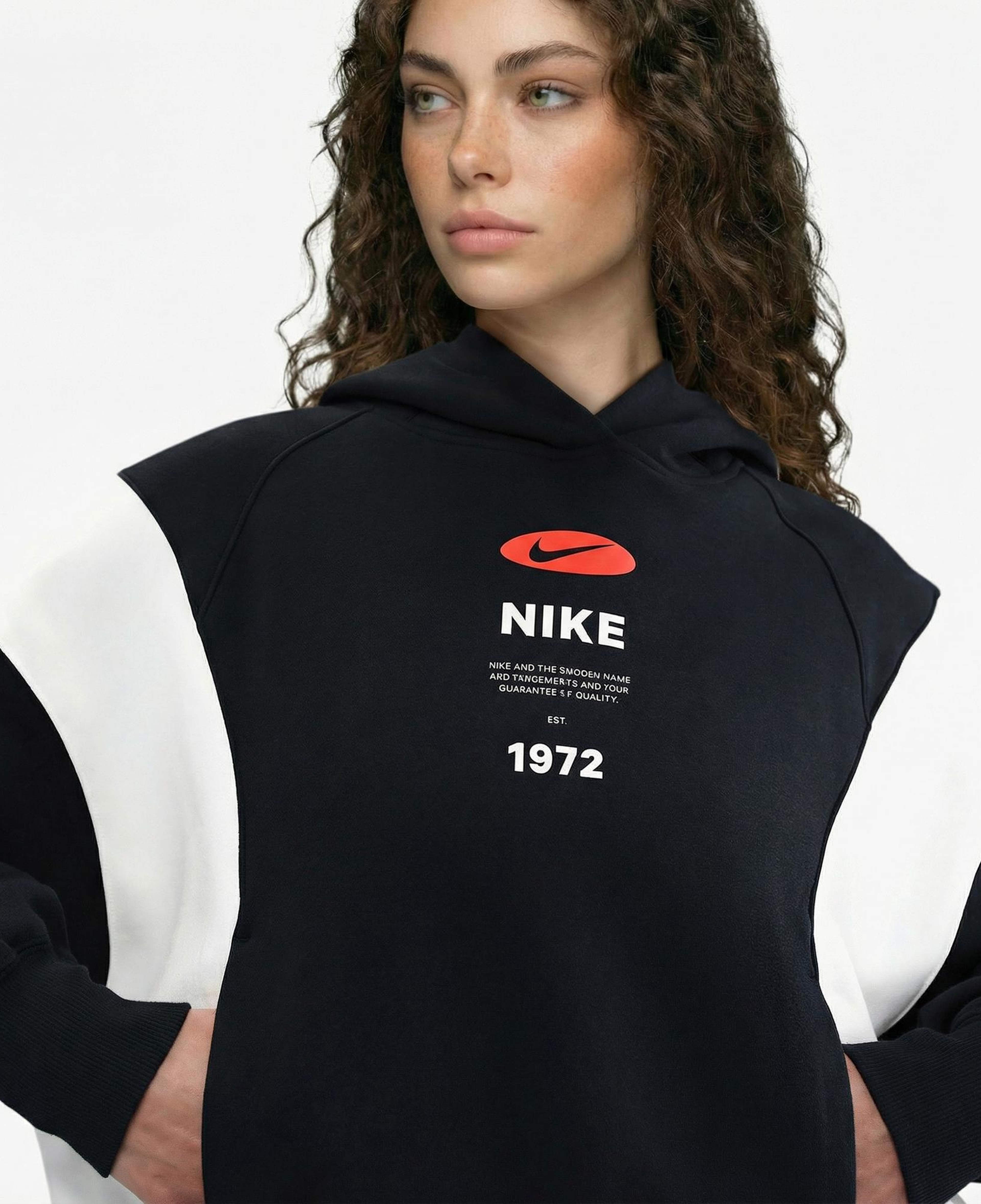 Nike Sportswear Phoenix Fleece Kadın Siyah Hoodie