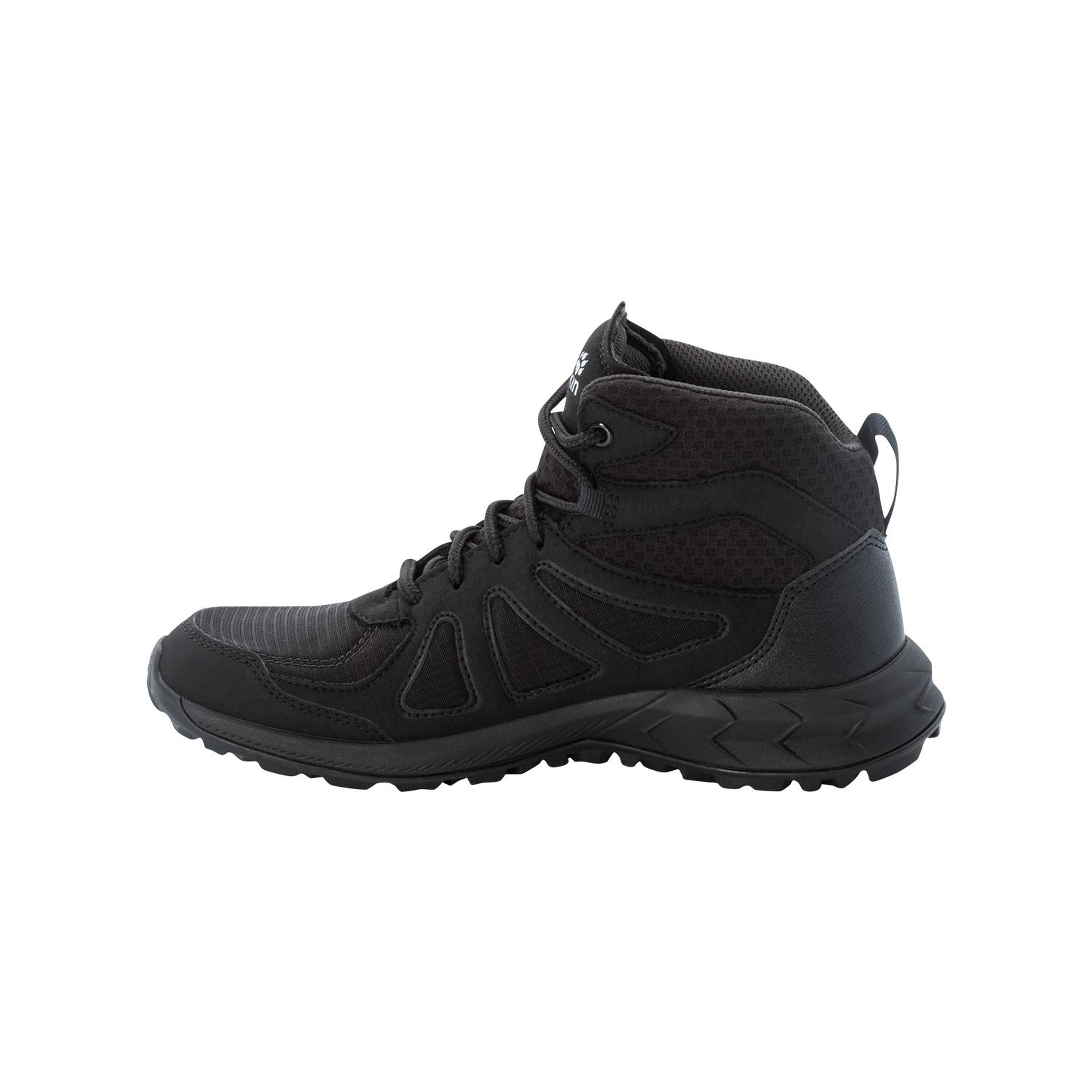 Jack Wolfskin Woodland 2 Texapore Mid Kadın Siyah Bot
