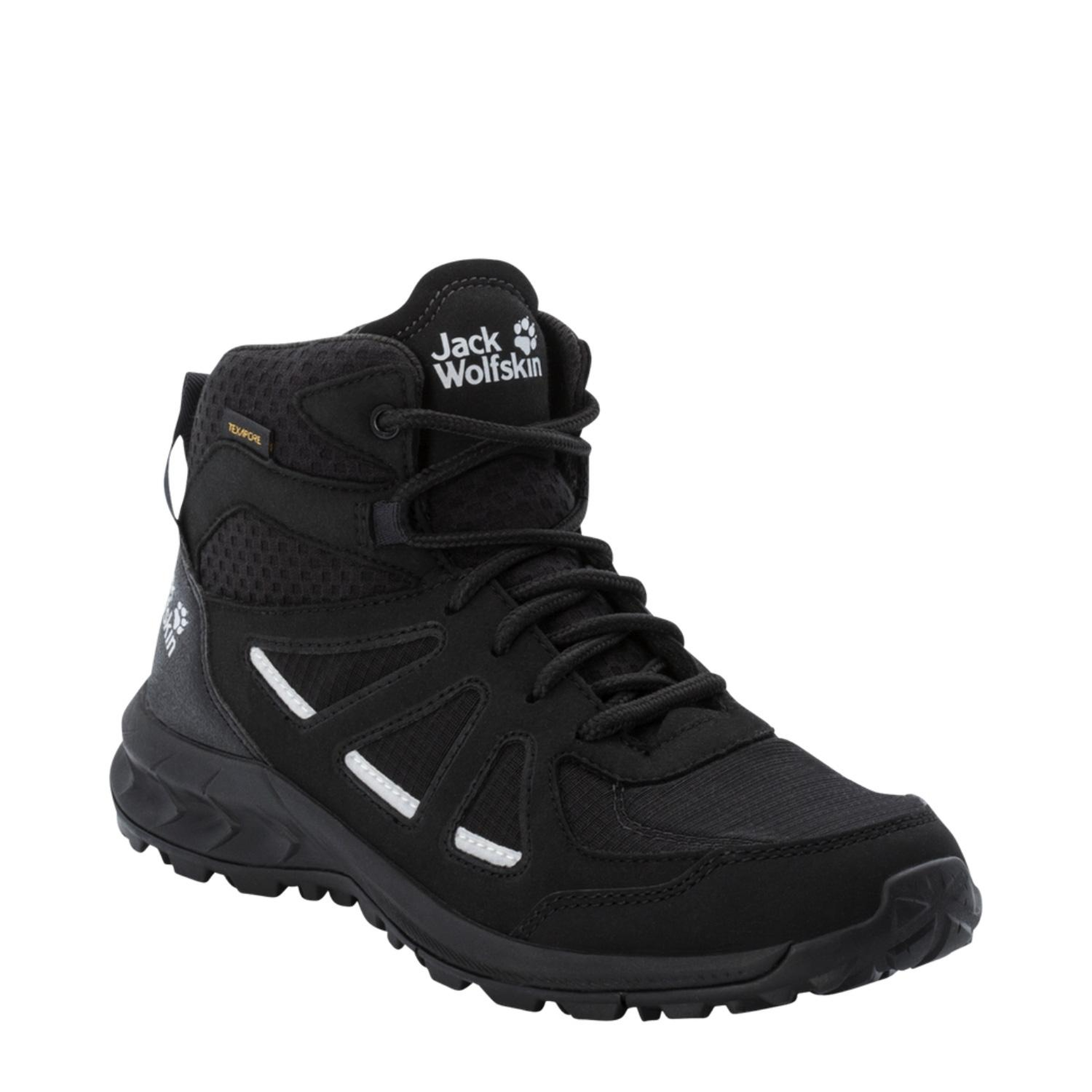Jack Wolfskin Woodland 2 Texapore Mid Kadın Siyah Bot
