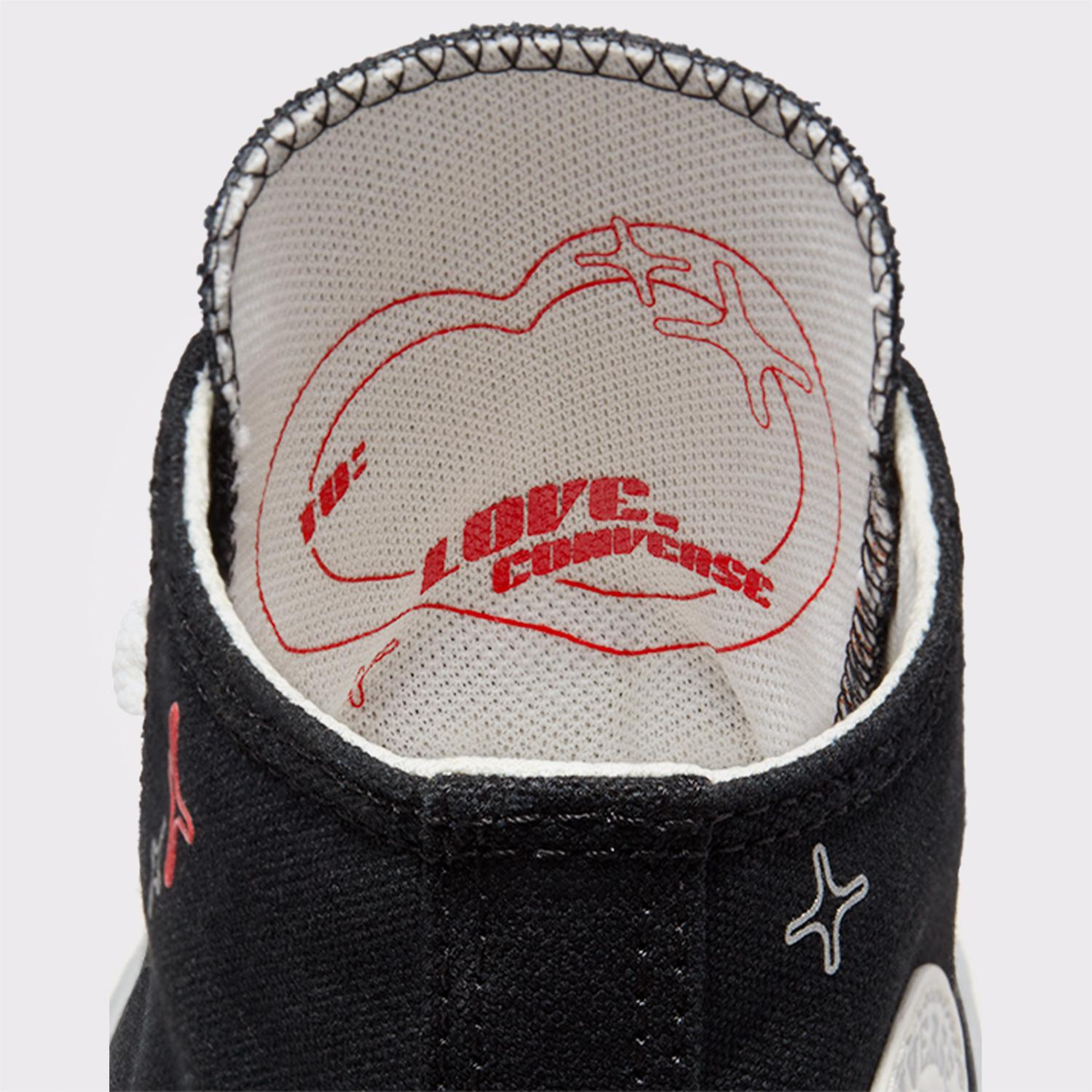 Converse Chuck Taylor All Star Eva Lift Y2K Heart Çocuk Siyah Platform Sneaker