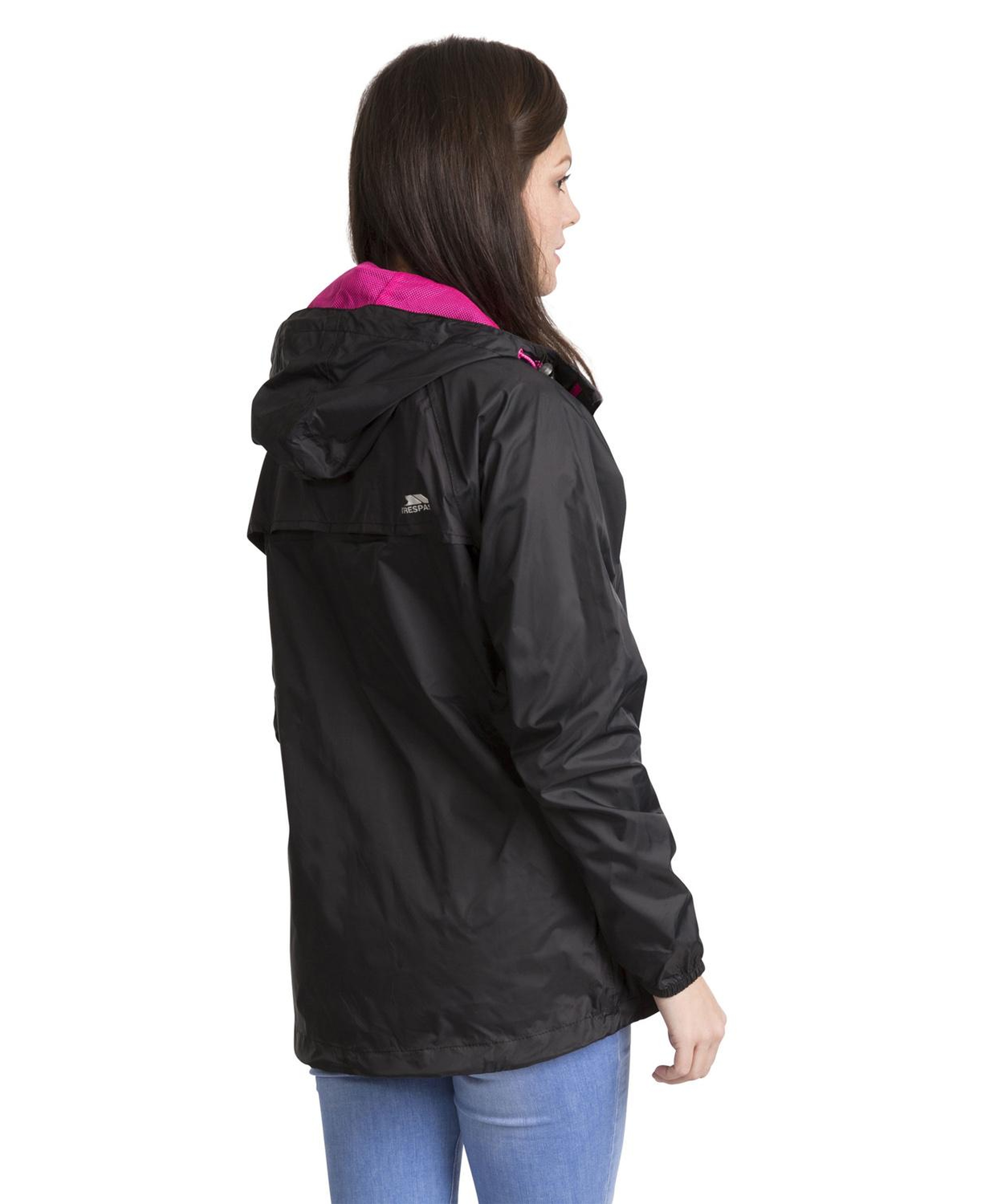 Trespass Qikpac Kadın Siyah Yağmurluk